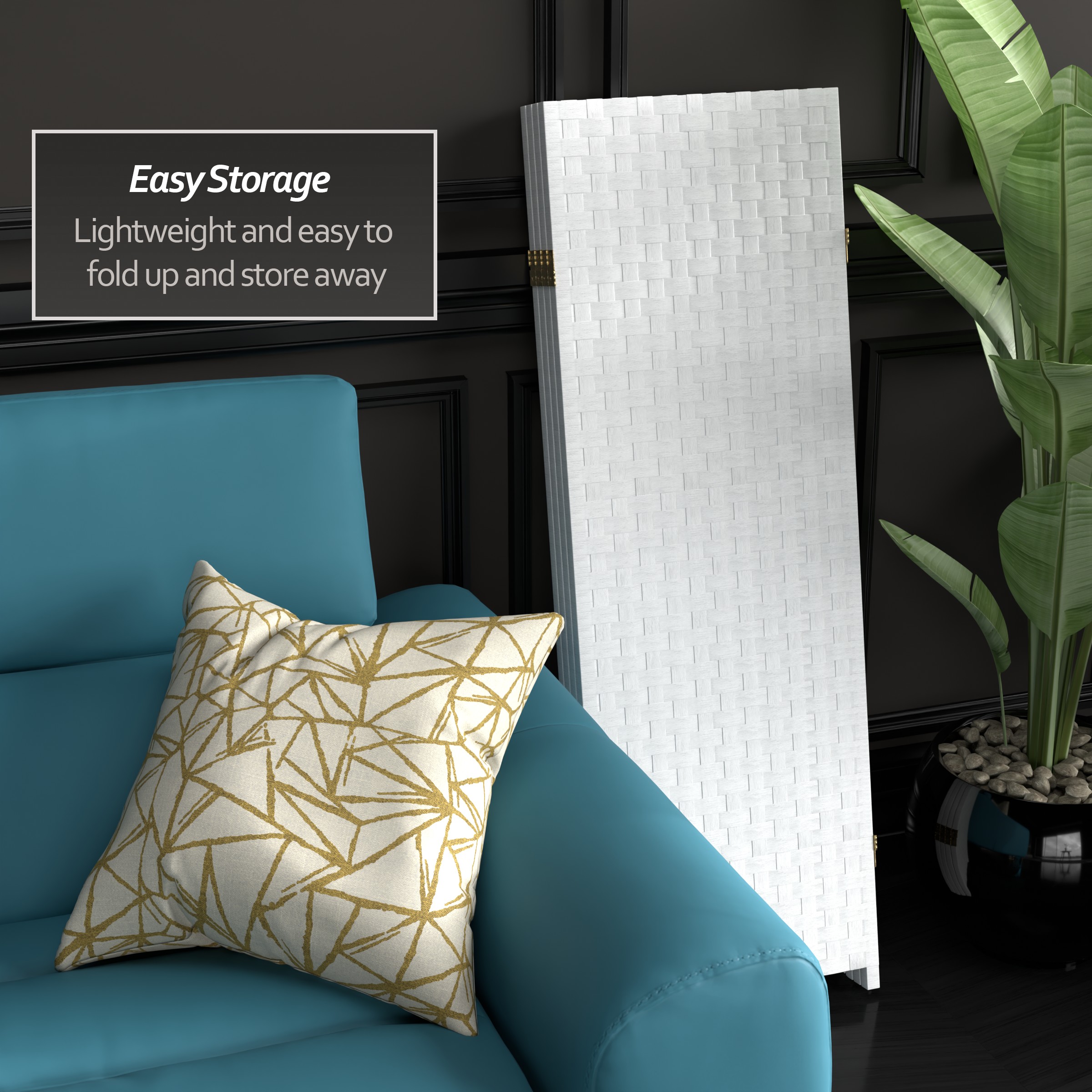 Red Lantern SS4FIBER-WHT-4P Indoor-Privacy-Screens - View #5
