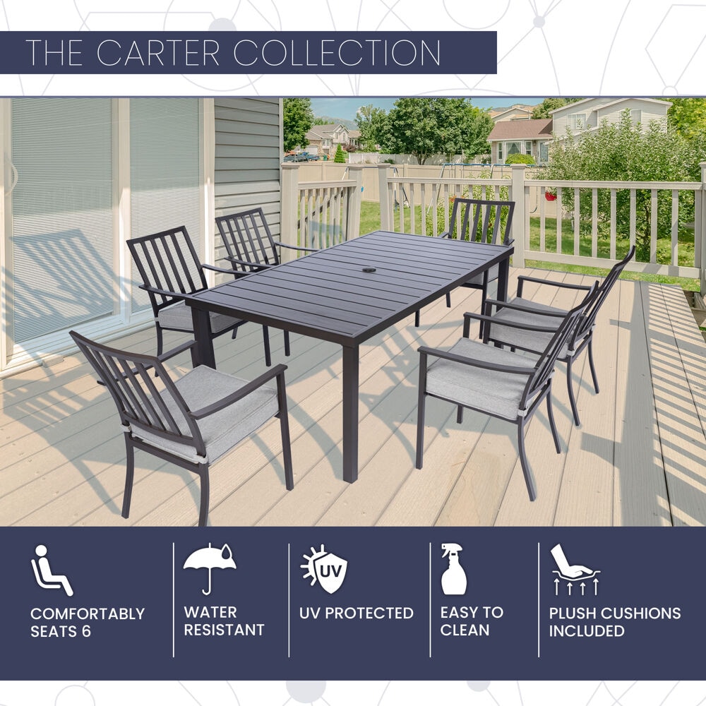 Mod Furniture CARTDN7PC-GRY Patio-Dining-Sets - View #2