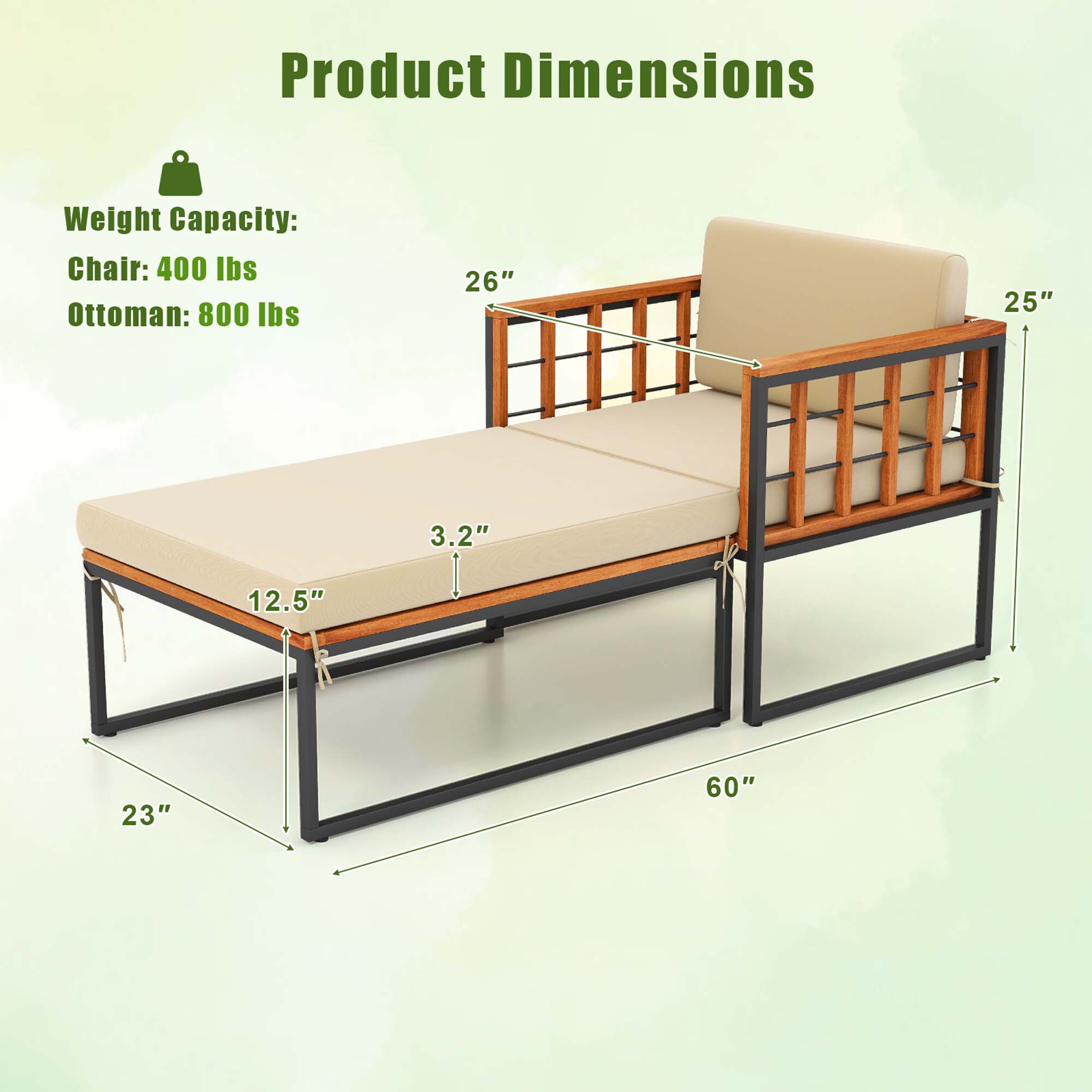 Costway HCST01319 Patio-Conversation-Sets - View #2