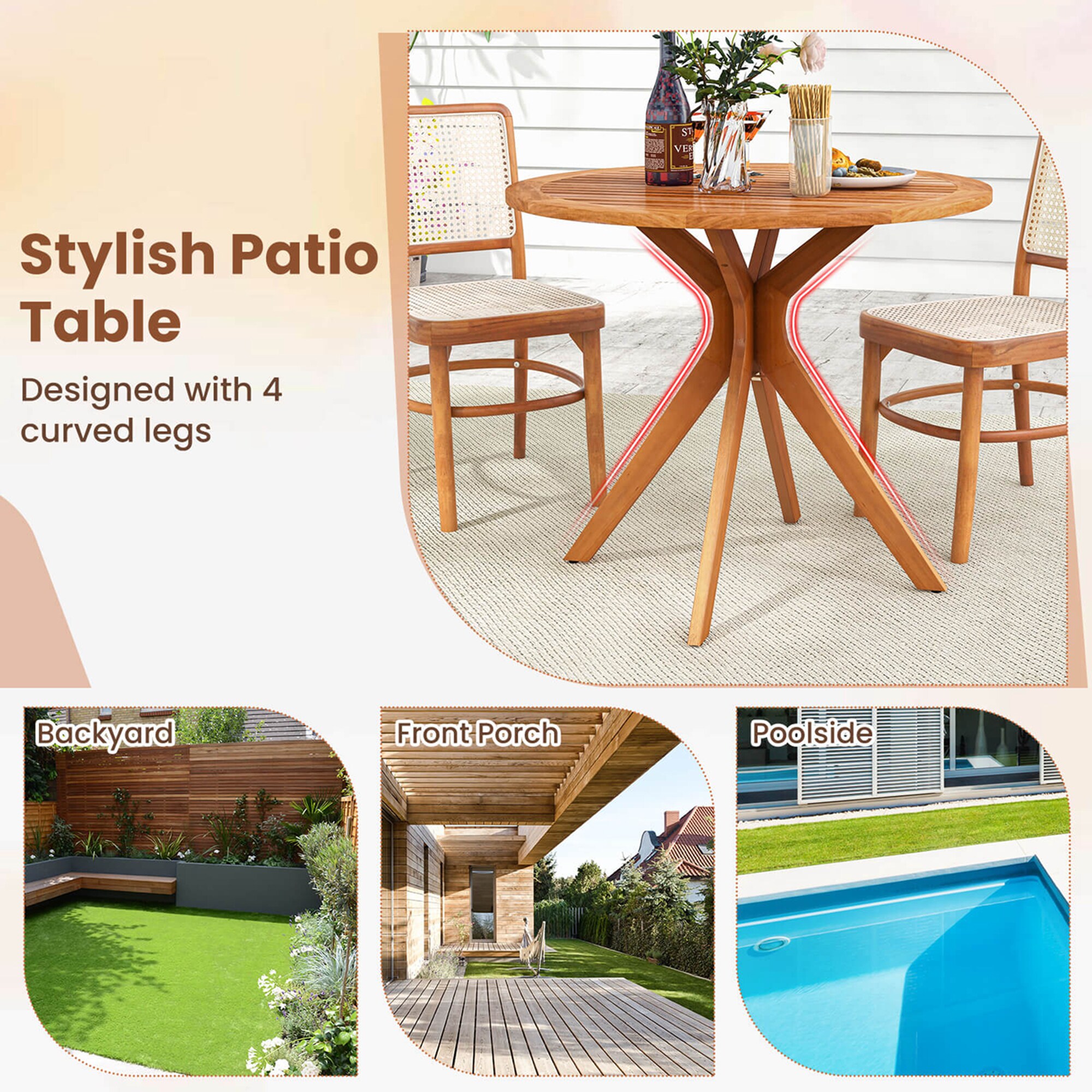 Costway HCST03763 Dining-Tables - View #4
