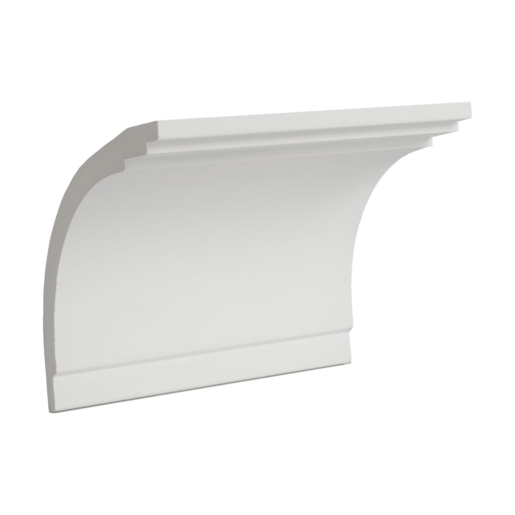Architectural Products by Outwater 3P5.37.01309 Small Sample 4-3/8-in x 6-in Primed Polyurethane Crown Moulding