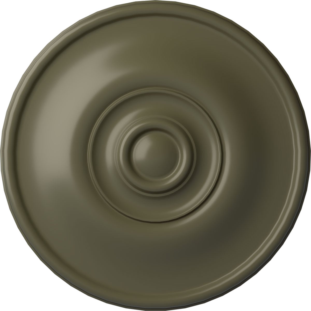 Ekena Millwork CM12JEPTF Jefferson 11.75-in W x 11.75-in L Painted Turtle Polyurethane Whole Ceiling Medallion