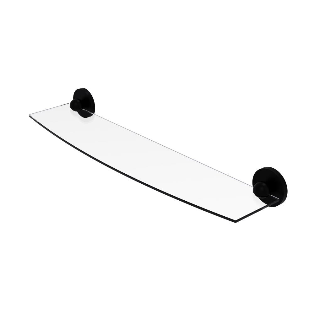 Allied Brass 1033/24-BKM Skyline Matte Black Wall mount Bathroom Shelf ( 24-in x 2.8-in x 5-in )