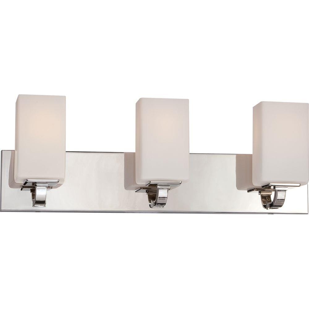  LW-SC532391 23.38-in 3-Light Polished Nickel Transitional Vanity Light Bar