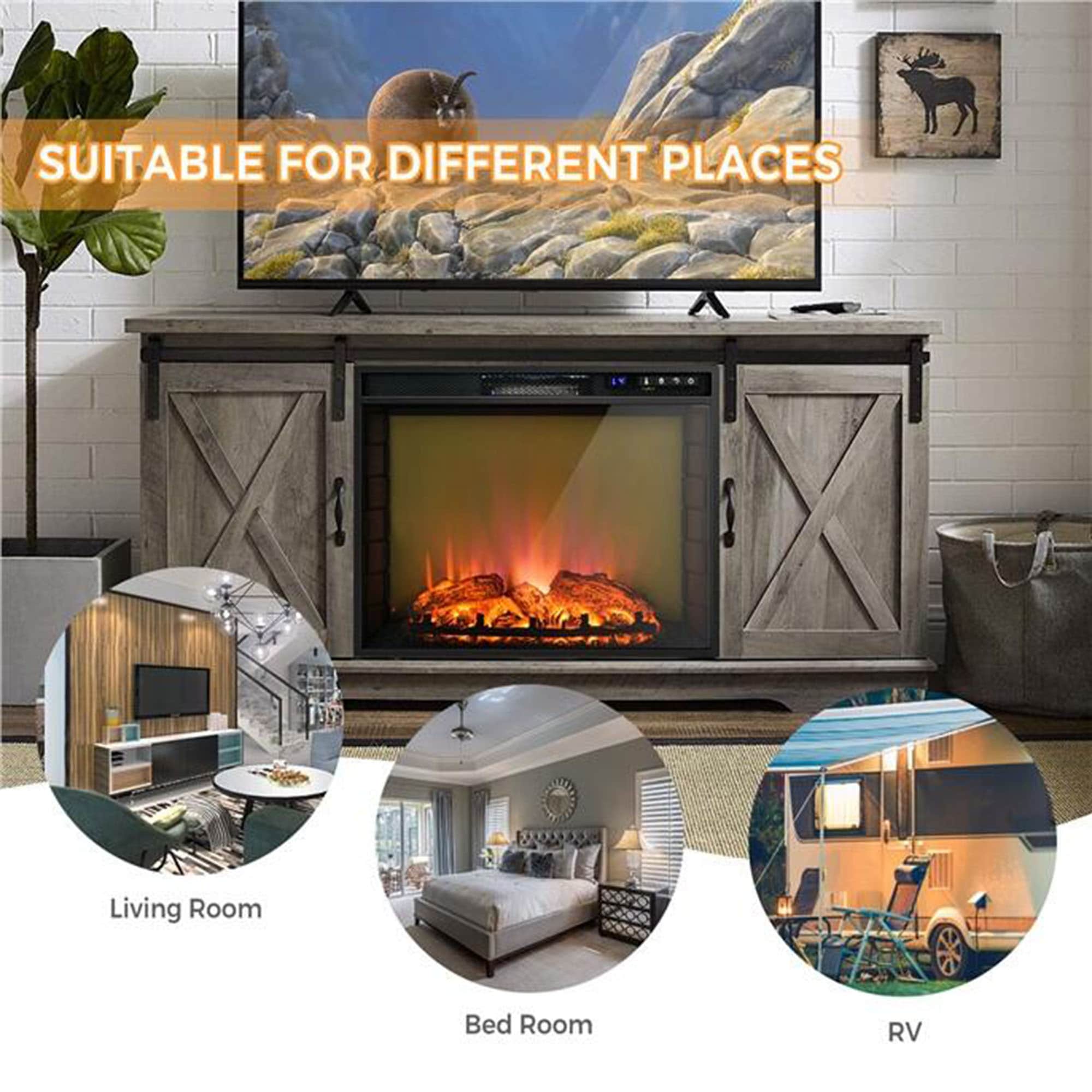 Clihome CL-FP10031USDK Electric-Fireplaces - View #6