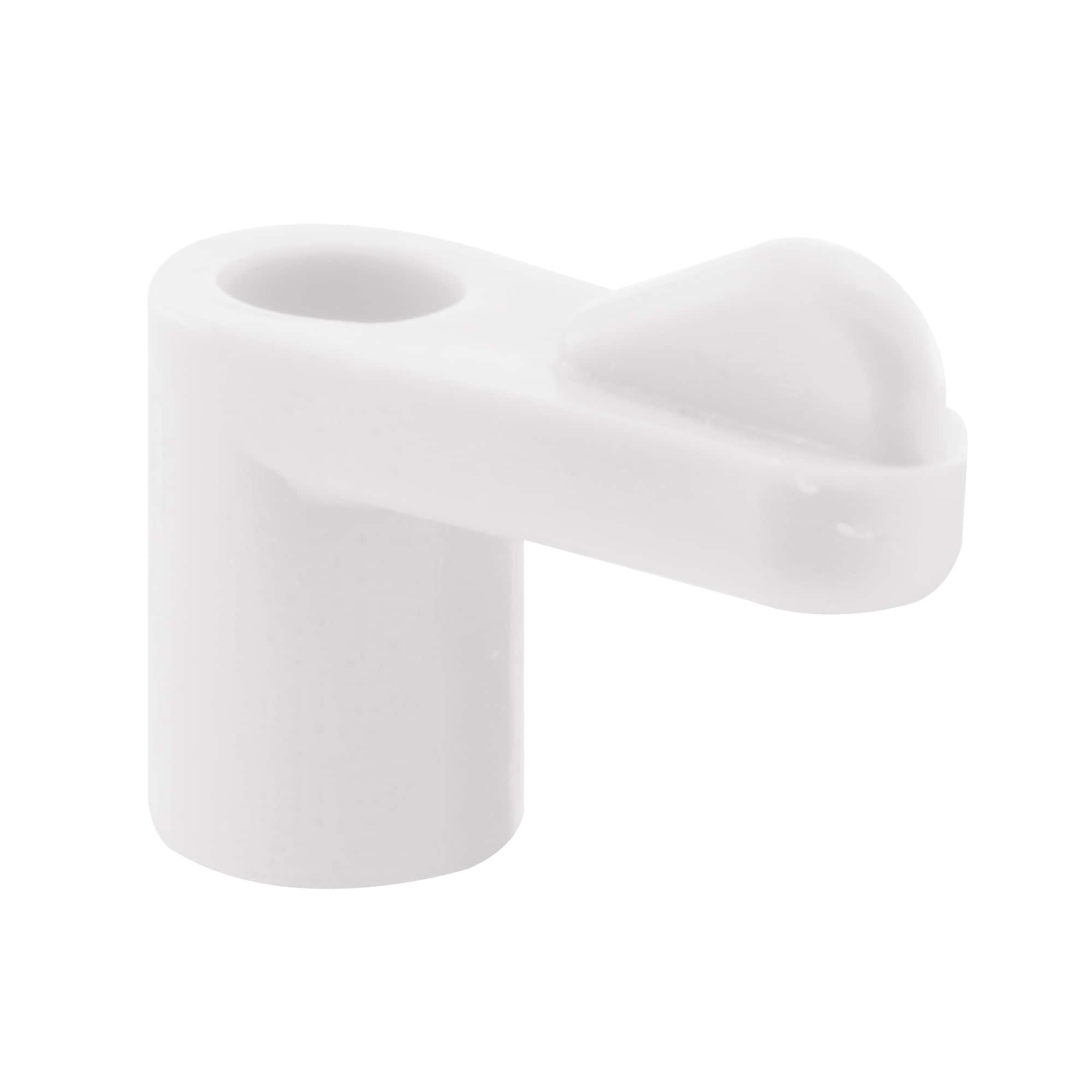 Prime-Line 100 -Pack 0.38-in White Clip #PL 14582