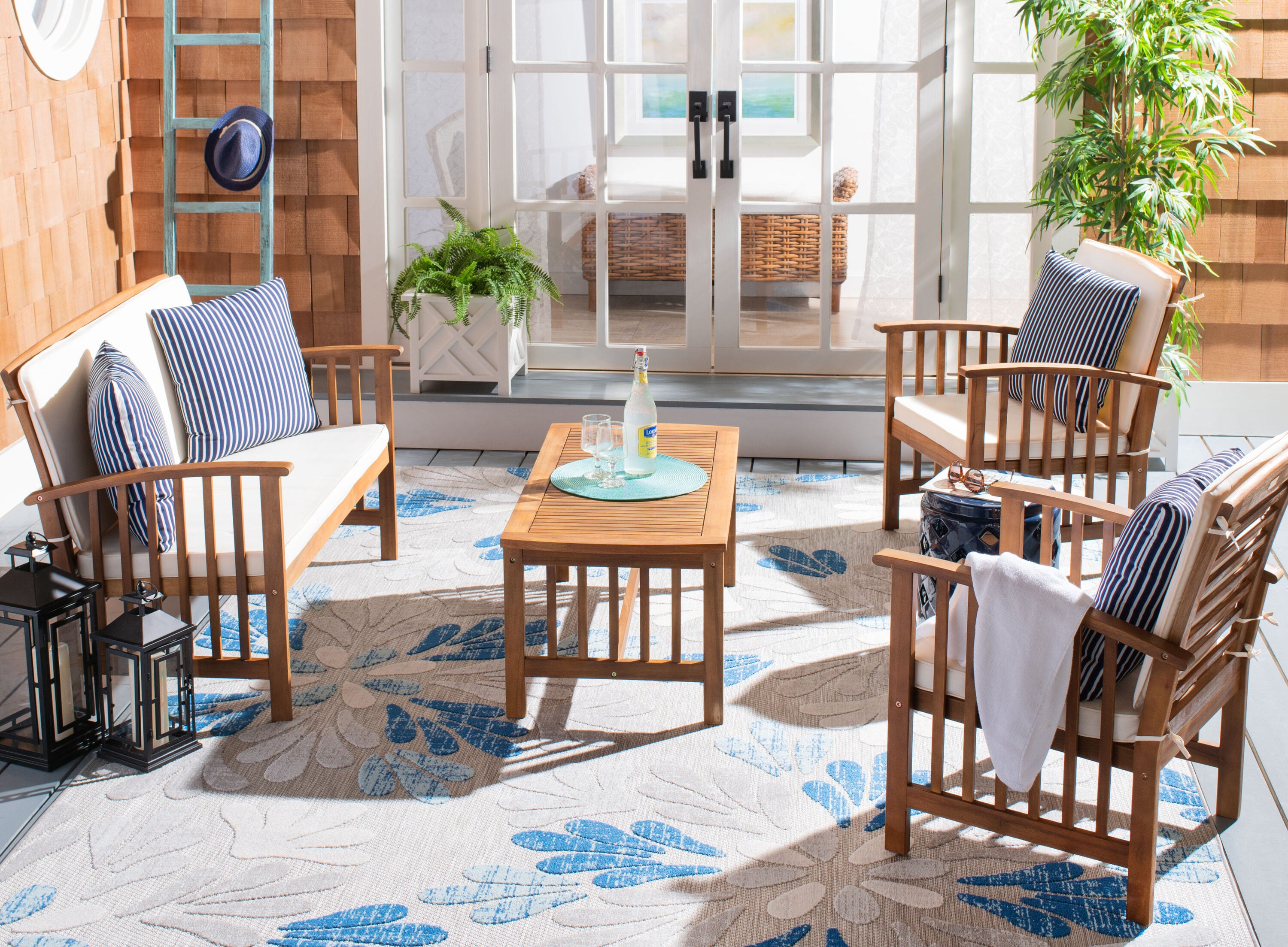Safavieh PAT7007F Patio-Conversation-Sets - View #7