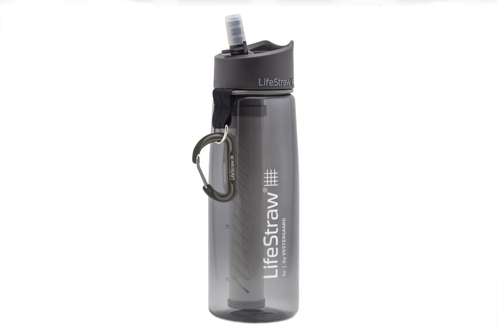 LifeStraw Go Stainless Steel insulated bottle with filter, black