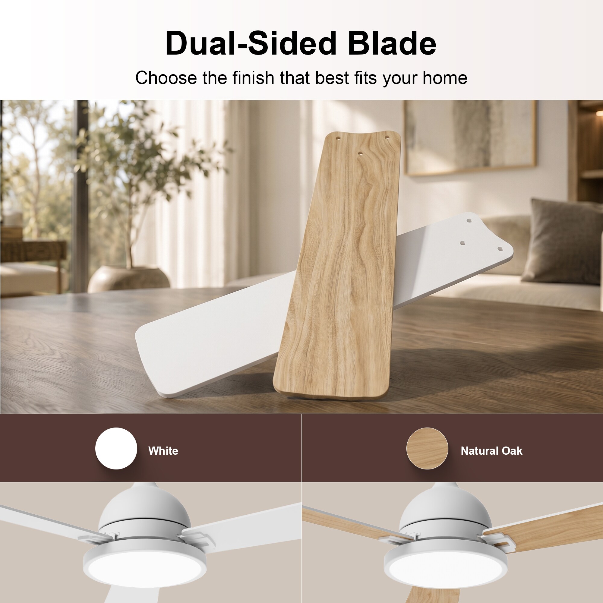 GreenEver CFL-0023-WH52 Ceiling-Fans - View #4