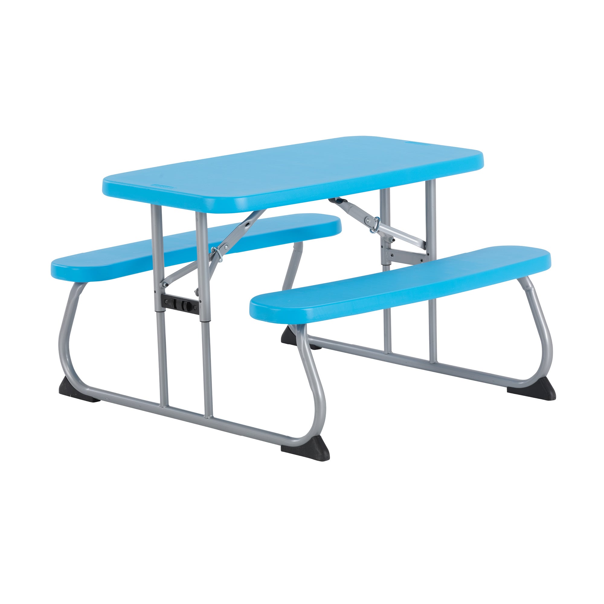 LIFETIME PRODUCTS 260261 32.4-in Blue Resin Rectangle Folding Picnic Table
