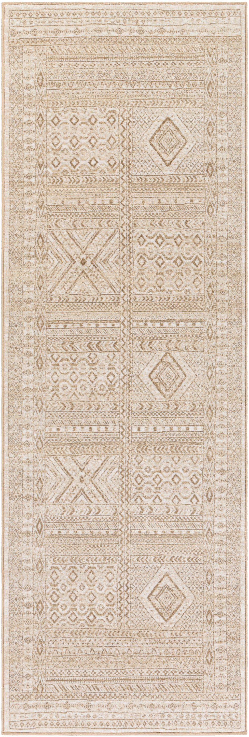 Surya CPO3853-27710 Contempo 3 X 8 (ft) Cream Indoor Medallion Global Area Rug