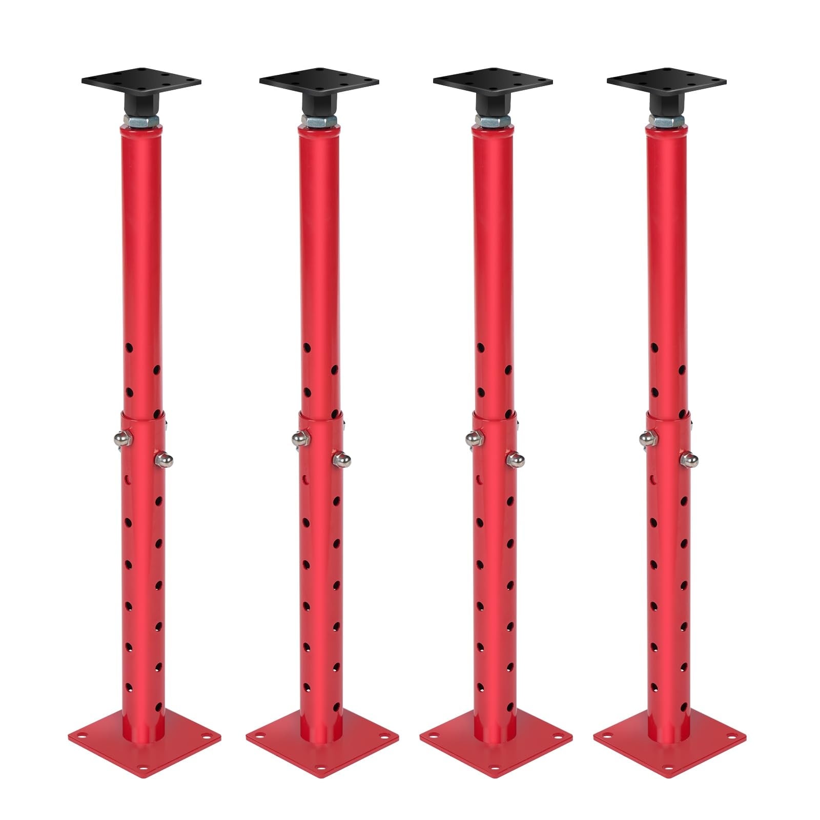 Etokfoks  4 pack adjustable floor joist jacks 19 to 36 in height high strength steel powder coated 4400 lb support capacity