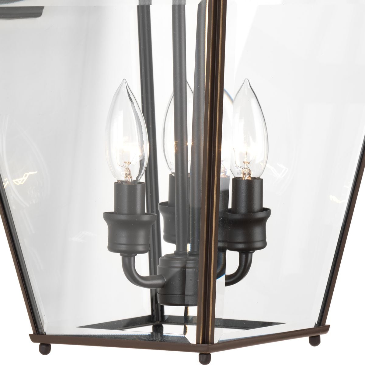 Elegant Antique Bronze Outdoor Wall Lantern with Beveled Glass