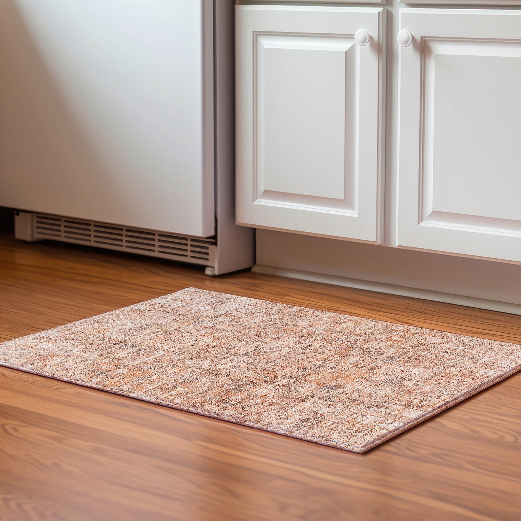 Addison Rugs AMF611SM20X30 Mayfield AMF611SM 2 x 3 (ft) Loomed Polyester Salmon Rectangular Indoor Geometric Machine washable Area rug