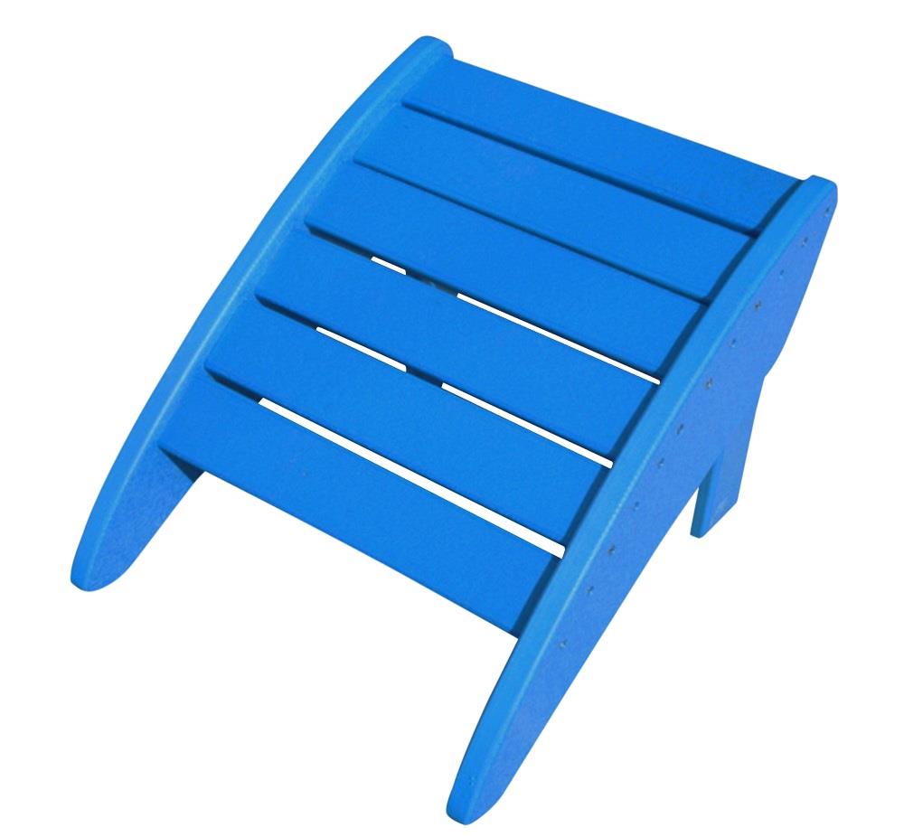 Phat Tommy Marina Blue Plastic Foot Stool at Lowes.com