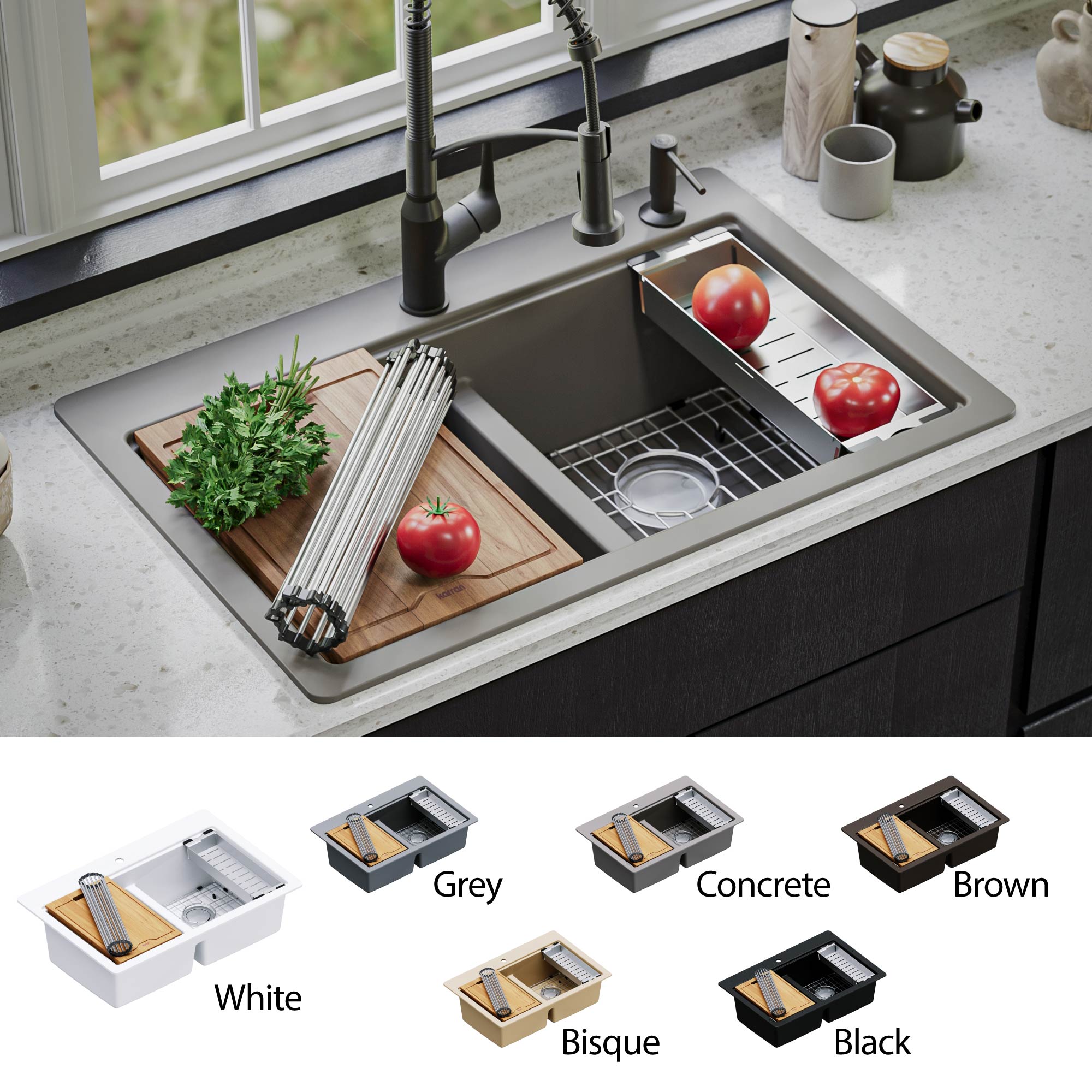 Karran QTWS-880-CN Kitchen-Sinks - View #8