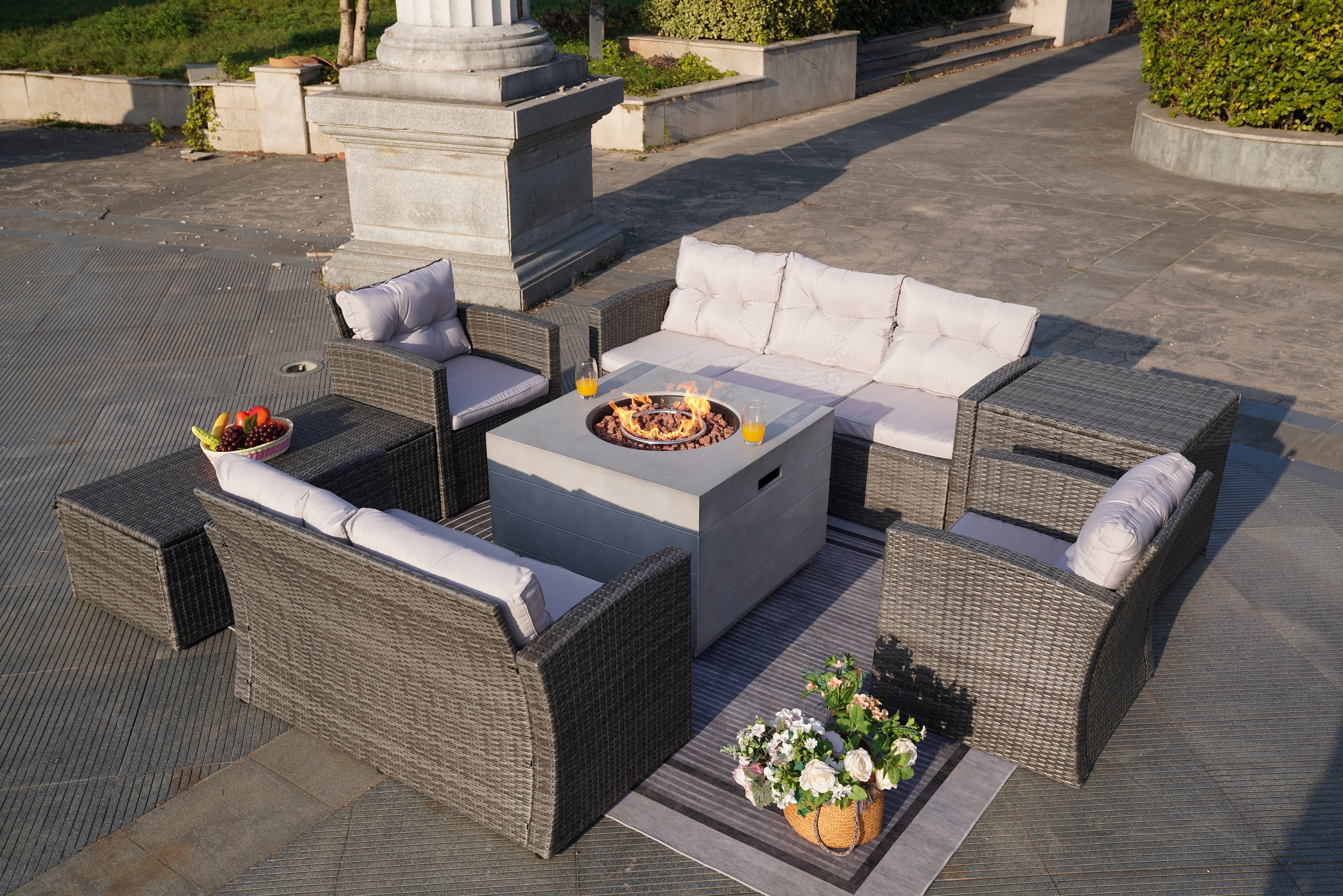 Moda Furnishings MAG-1503-2140-G Patio-Conversation-Sets - View #7