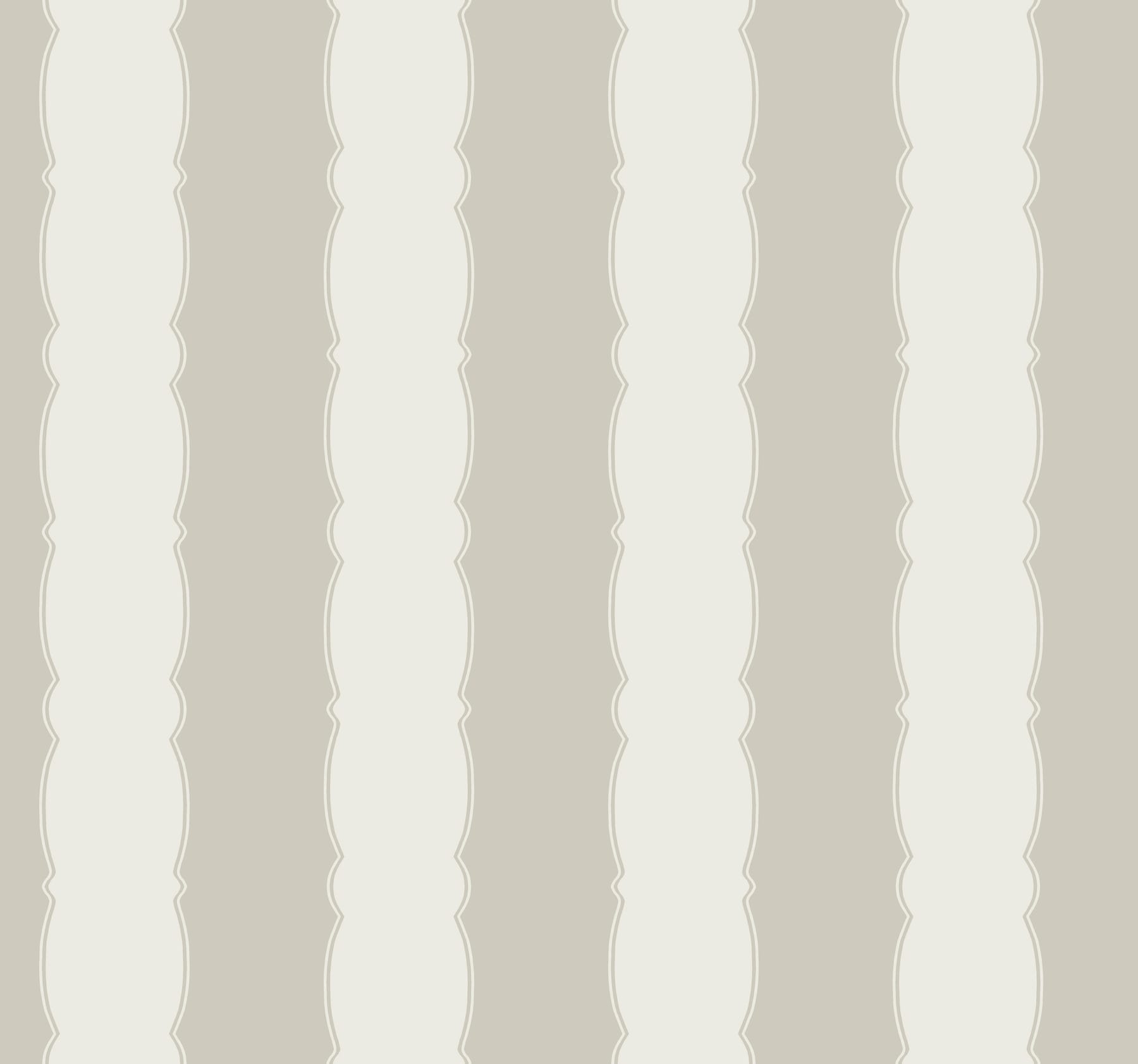 York Wallcoverings GR6013 Grandmillennial 60.8-Sq. Feet Gray Non-woven Stripes Prepasted Water Activated Paste Wallpaper