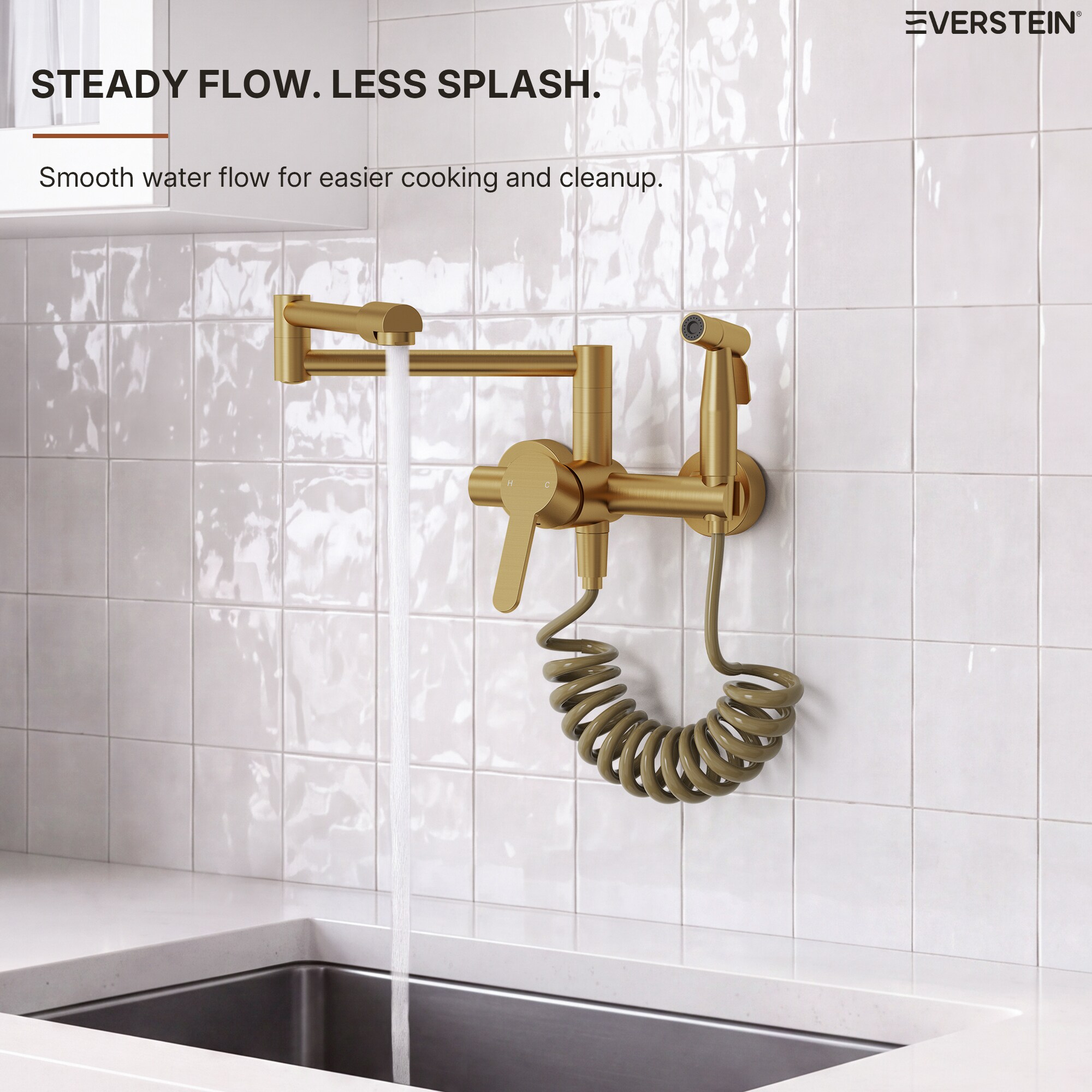 EVERSTEIN SFS-1087-GD Kitchen-Faucets - View #6