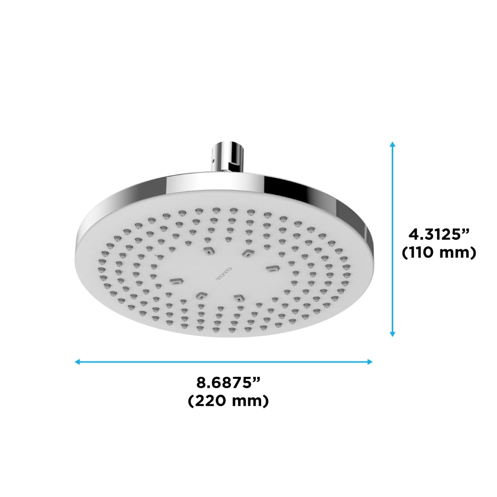 TOTO TBW01003U1-CP Fixed-Showerhead - View #8
