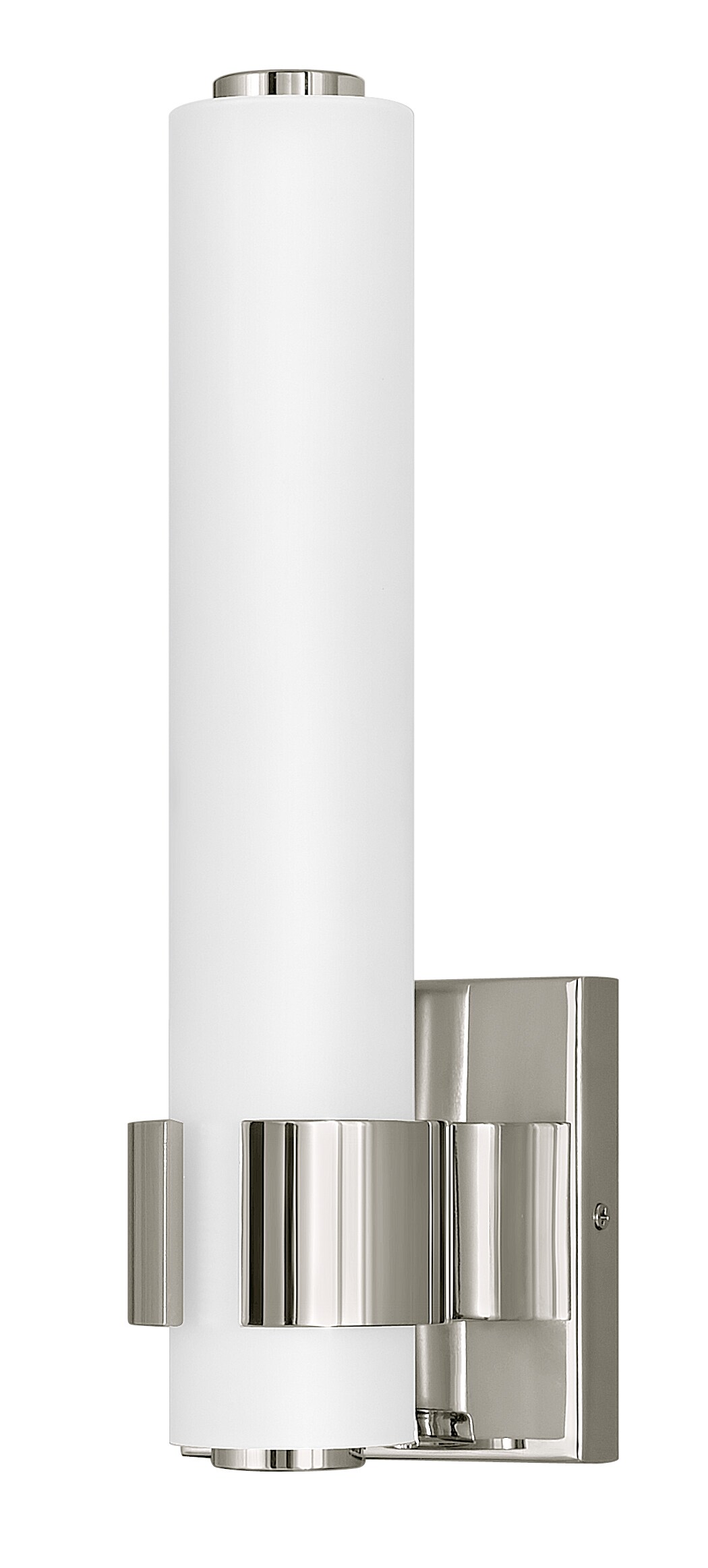 Hinkley 53060PN Aiden 4.75-in W 1 -Light Polished Nickel Integrated LED Wall Sconce