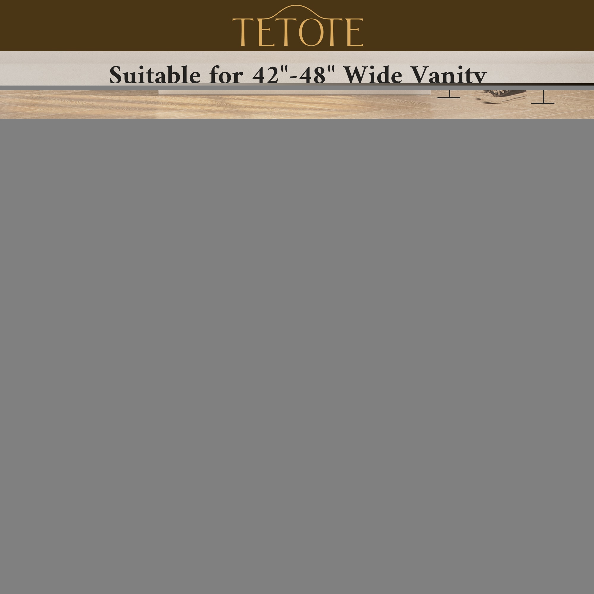 TETOTE LSC-TE-4236GD-B15 Framed-Bath-Mirrors - View #3