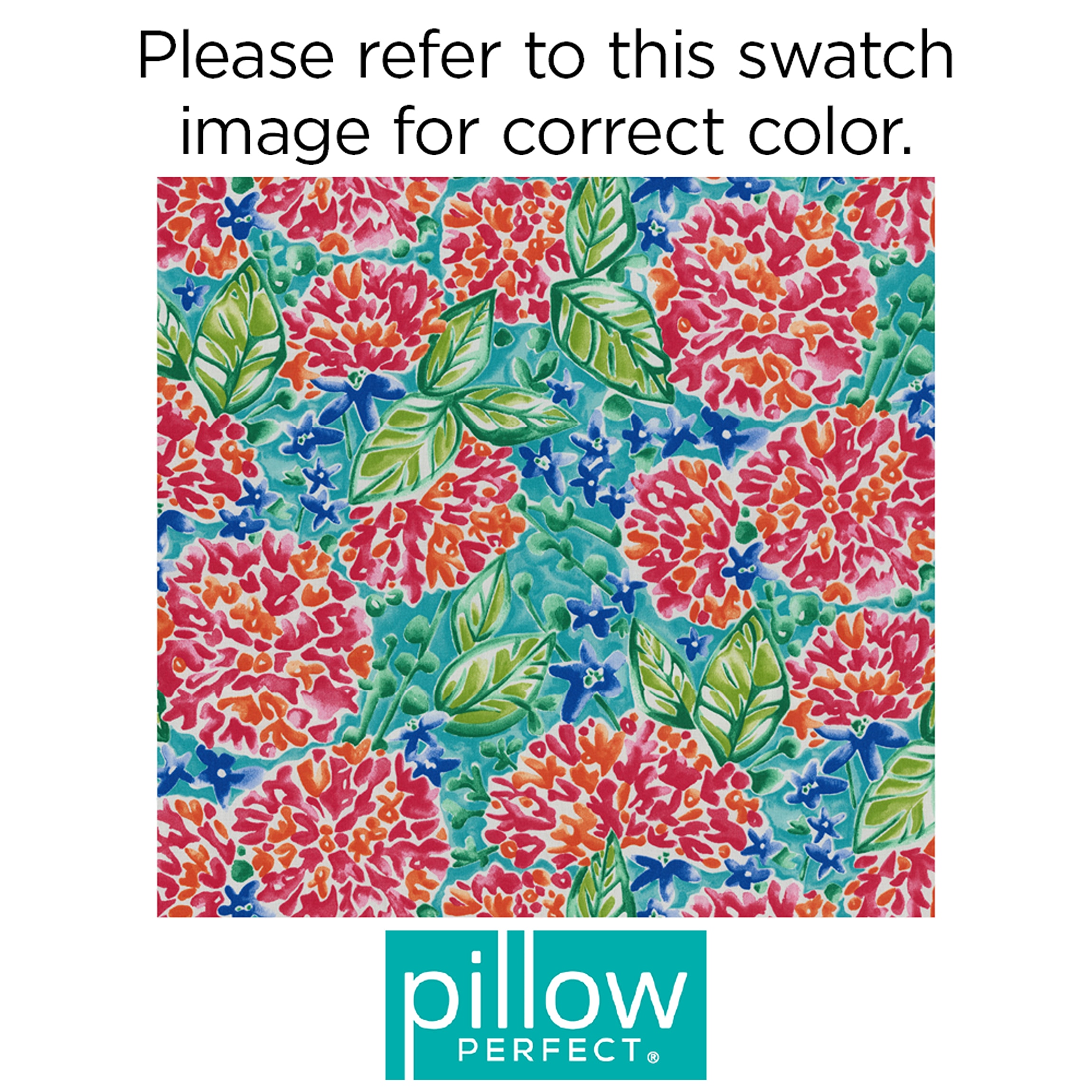 Bright Floral Multi-Colored Polyester Outdoor Chair Cushions, Set of 2