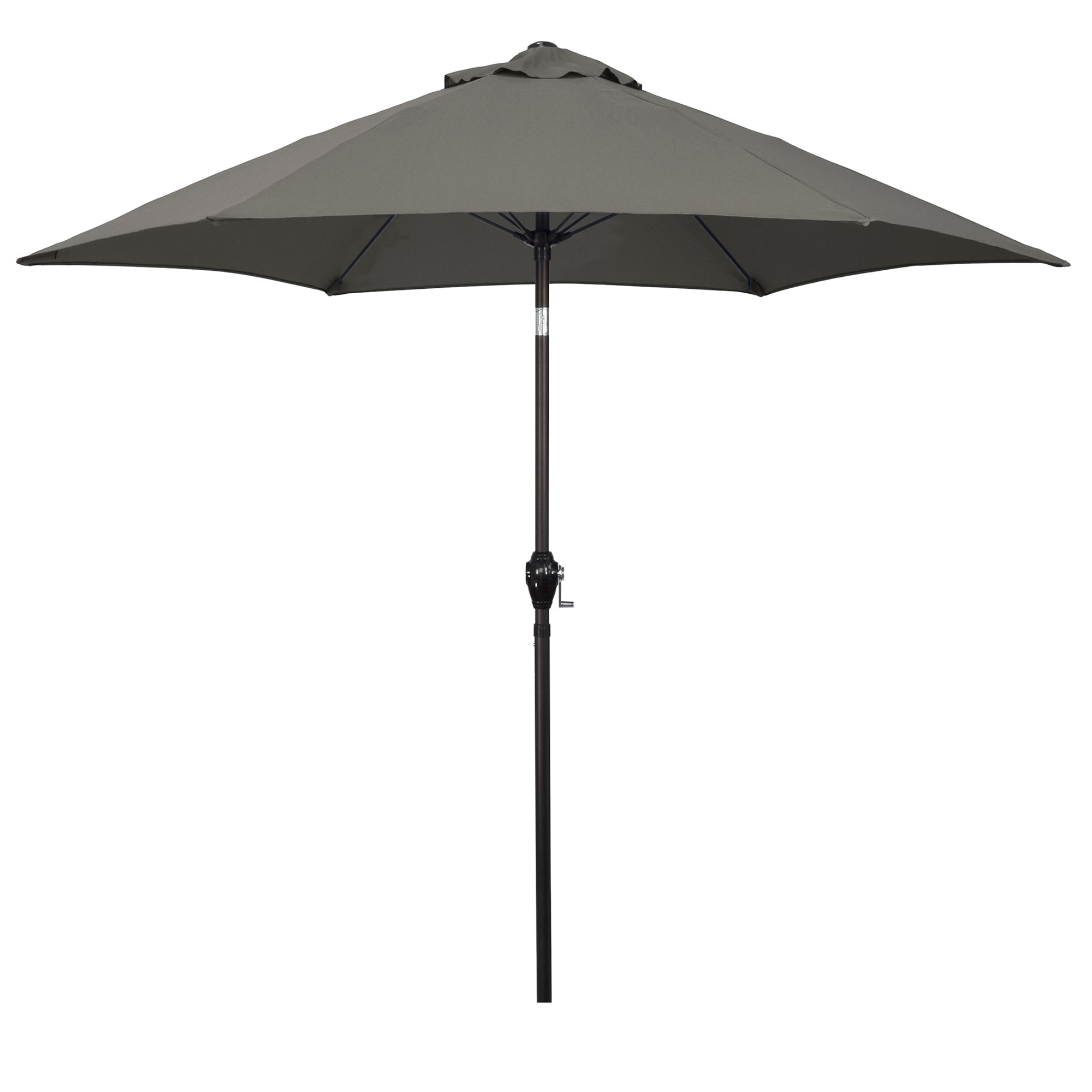 Astella ALUS906117-P19 9-ft Aluminum Gray Push-button Tilt Market Patio Umbrella