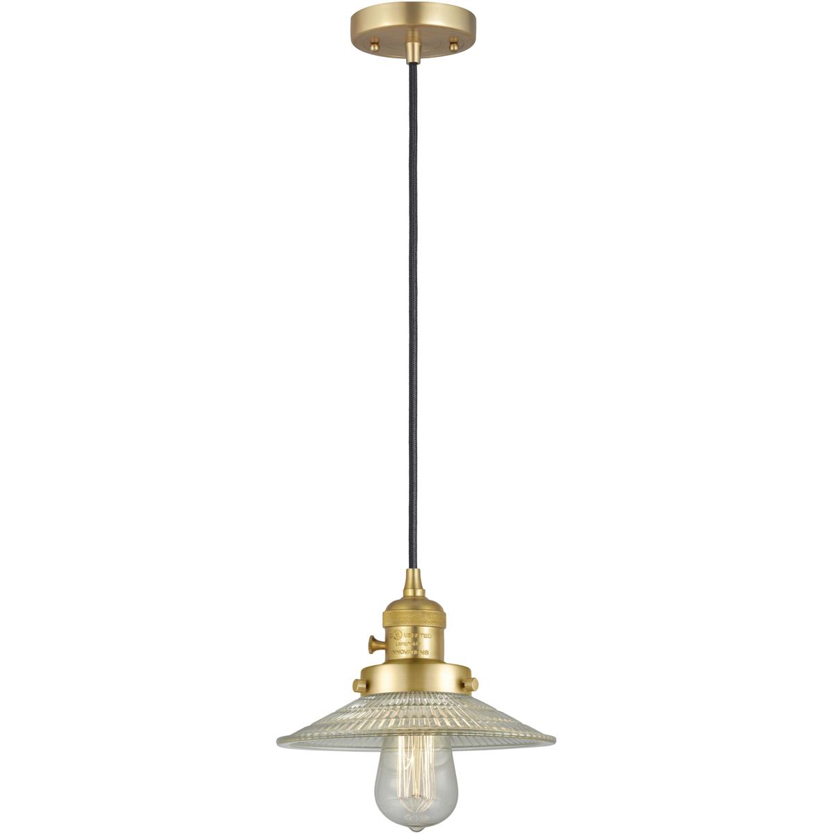 Innovations Lighting 2344453 201CSW-SG-G2-LED Franklin Restoration Halophane Satin Gold