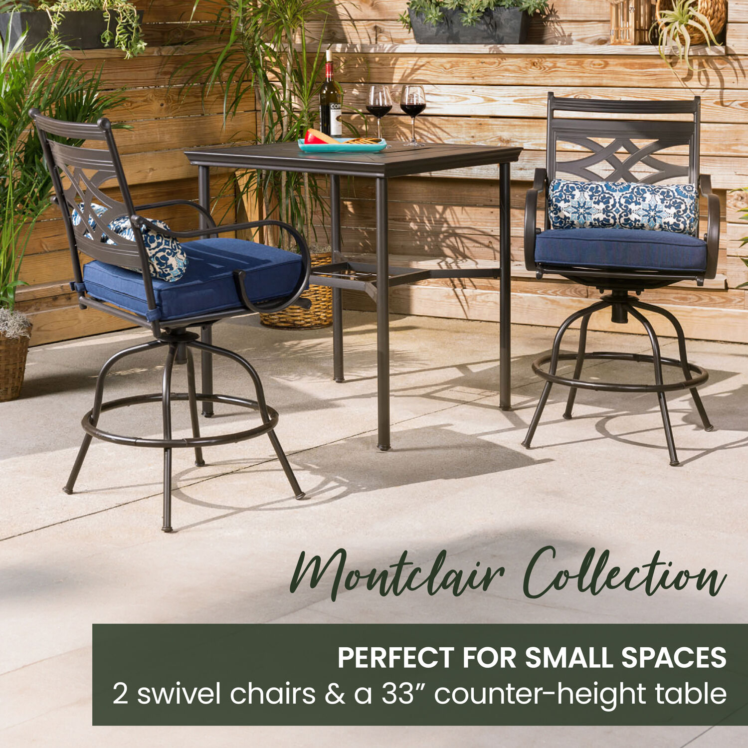 Hanover MCLRDN3PCBRSW2-NVY Patio-Dining-Sets - View #12