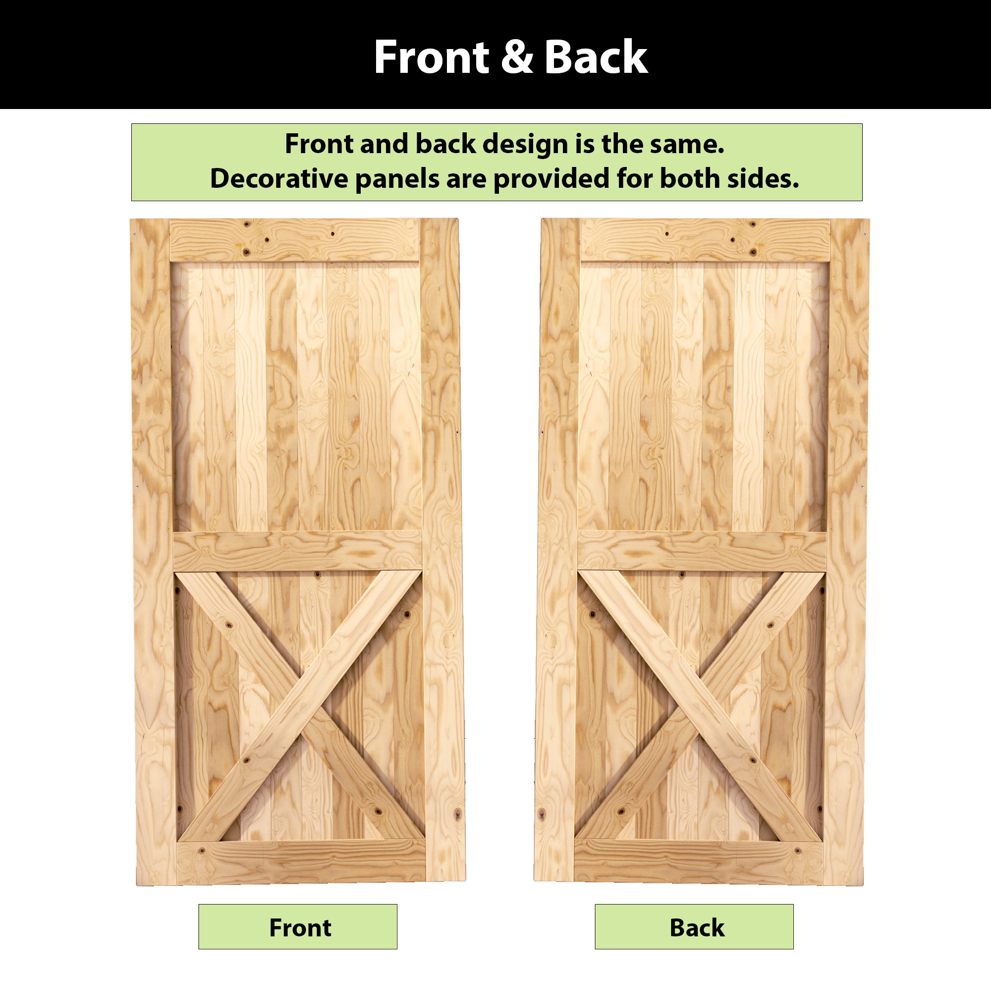 HOMACER HOMDR-6084-F Barn-Doors - View #5