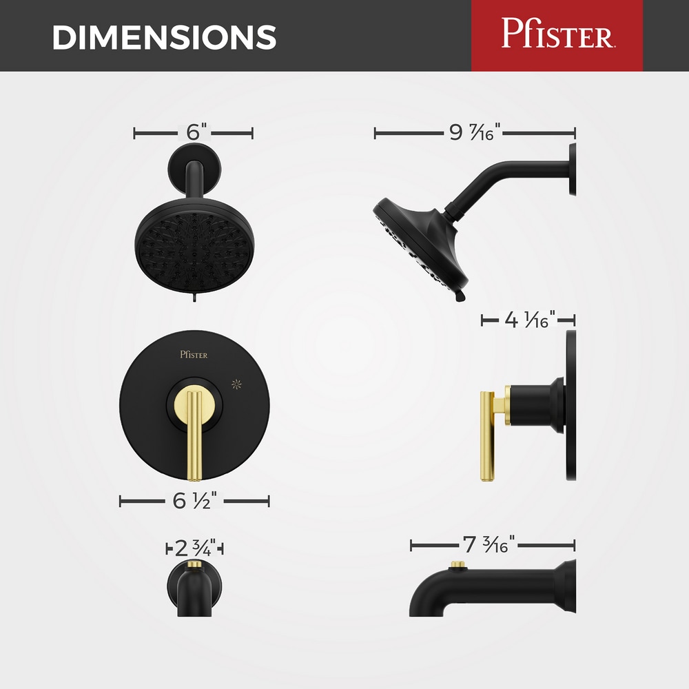 Pfister 8P8WS2CSOSBBG Tub-Shower-Faucets - View #11