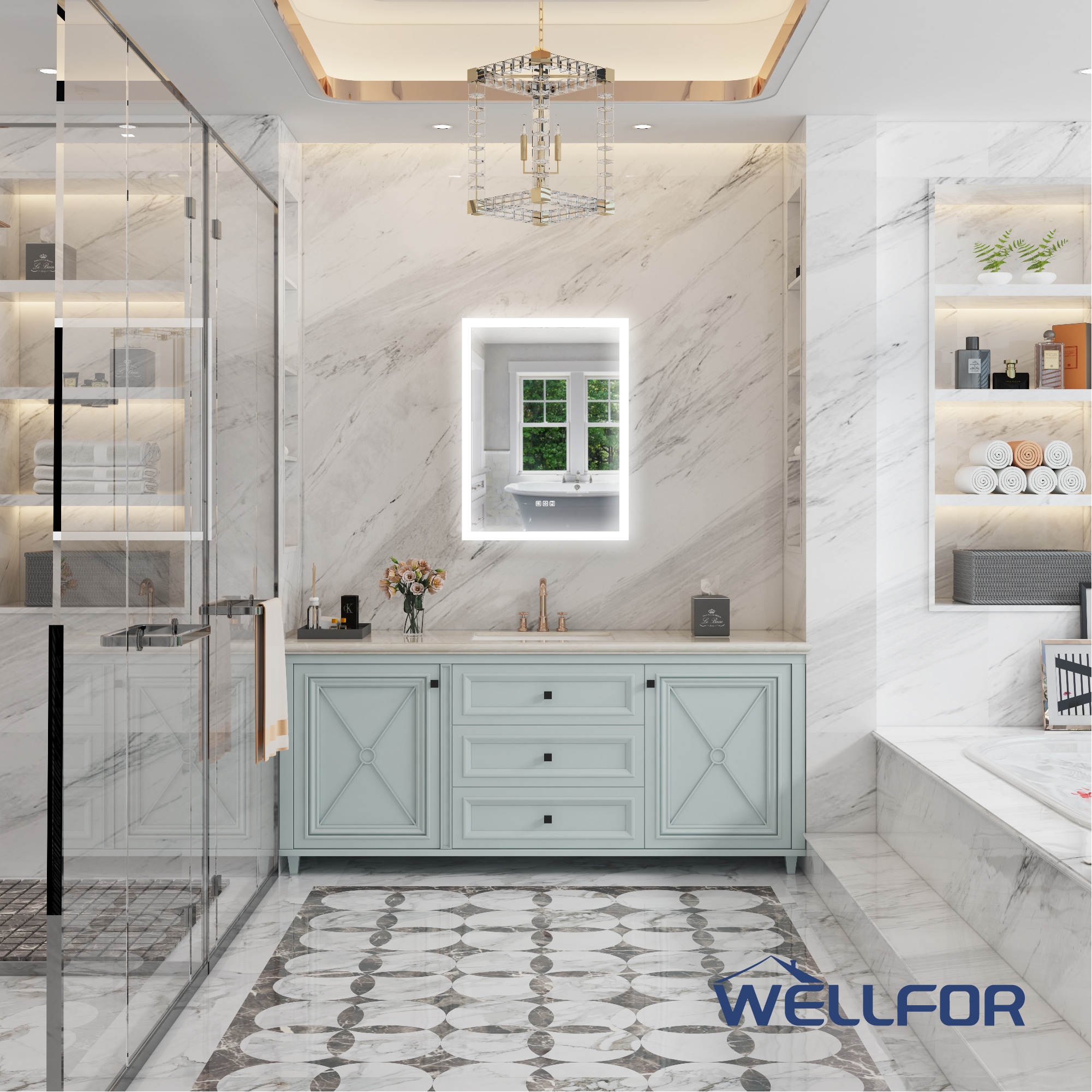 WELLFOR W13MCL2432L Bathroom-Medicine-Cabinets - View #11