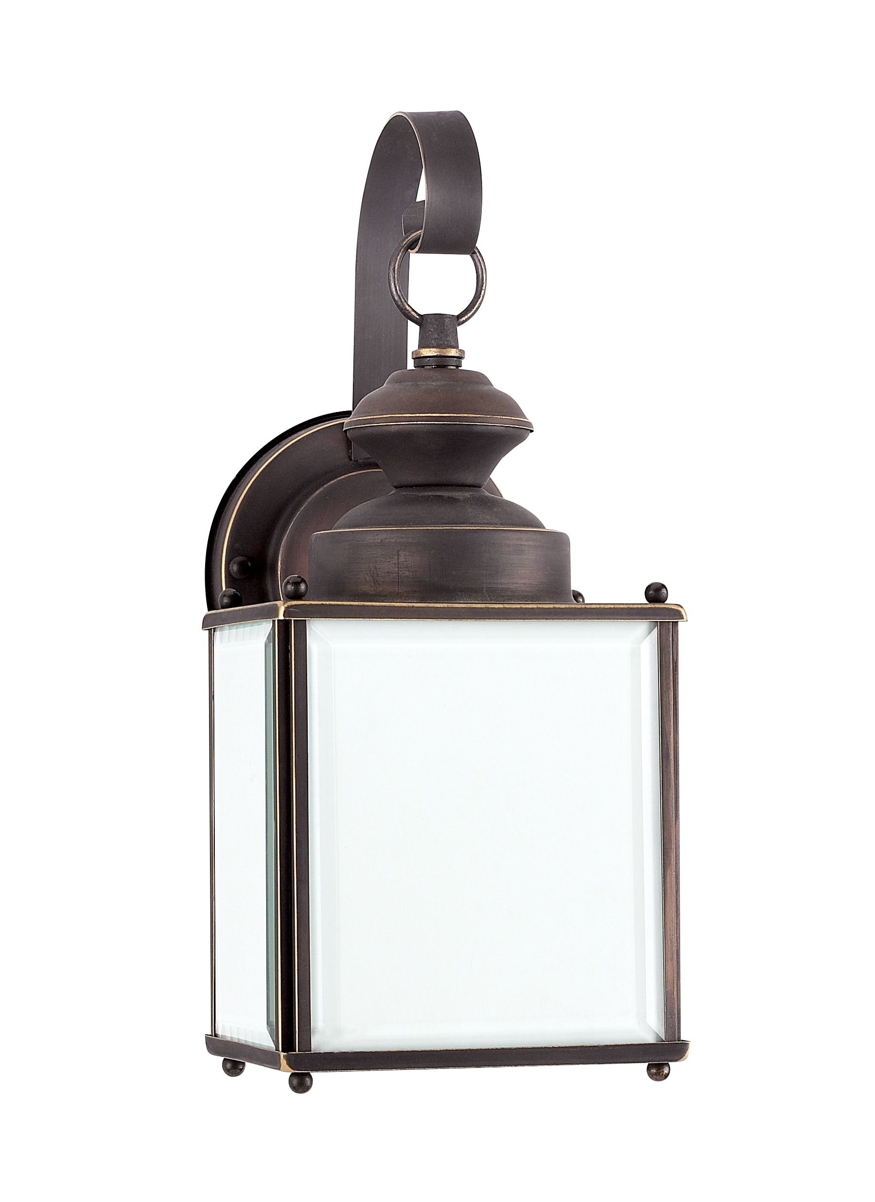 Generation Lighting 84157D-71 Jamestowne 1 -Light 12.5000-in H Antique Bronze Hardwired Dark Sky Outdoor Wall Light