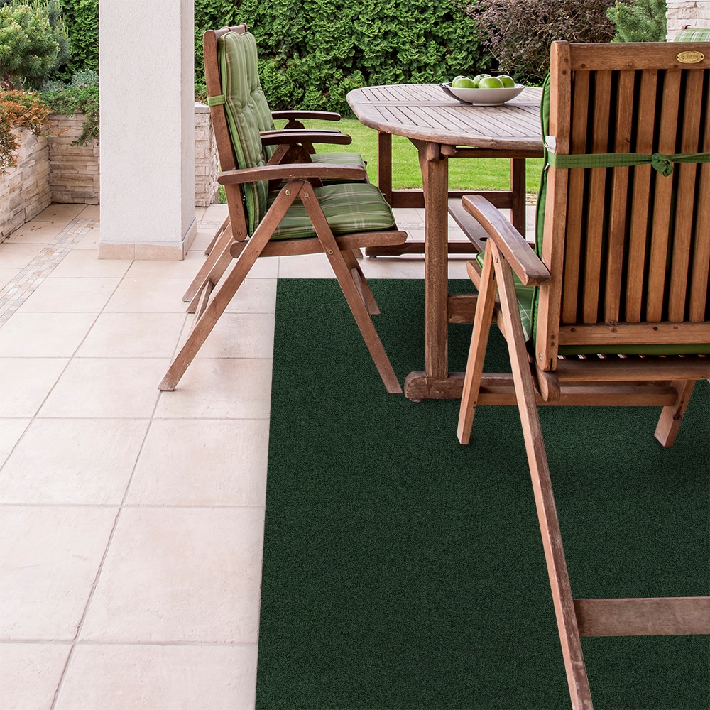 Foss CNRRD87P46L1 4 x 6 (ft) Polyester Rain Forest Rectangular Indoor/Outdoor Solid Area rug