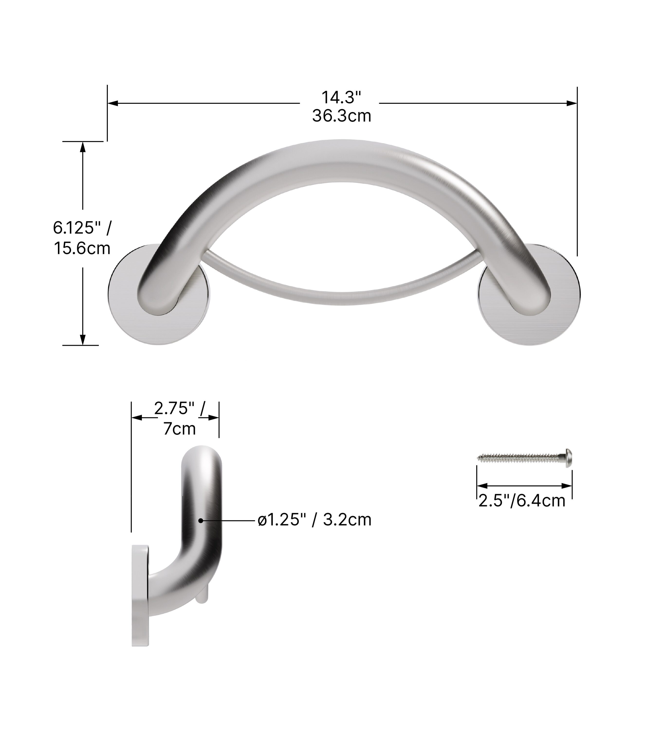 HealthCraft PLUS-TR-BLK Grab-Bars - View #5
