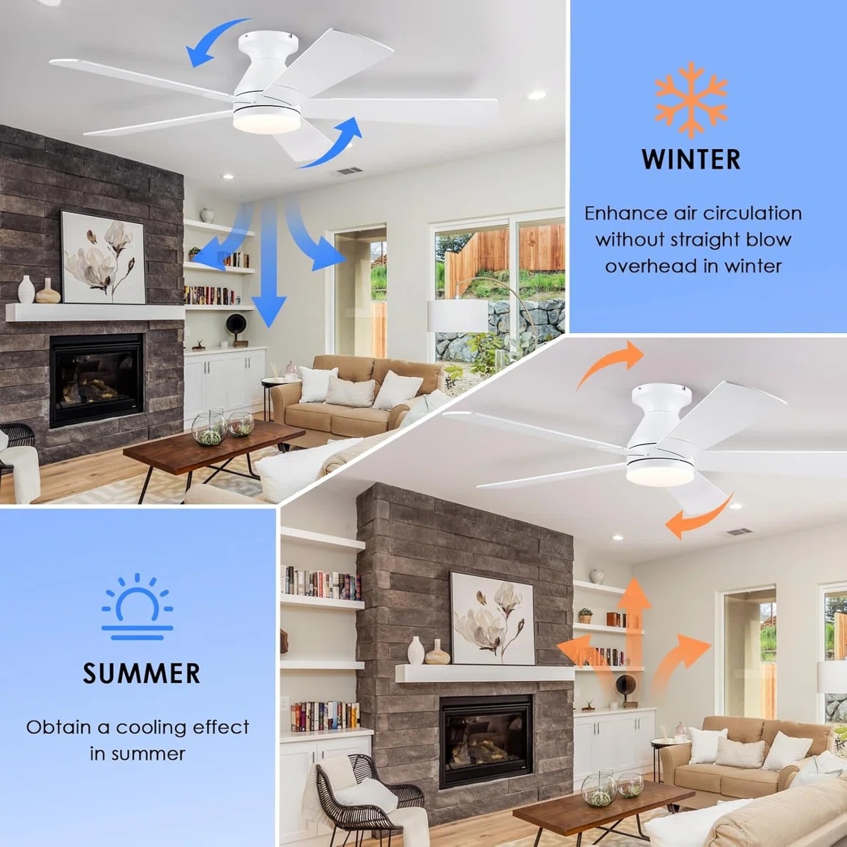 Kviflon LS8311-52WH Ceiling-Fans - View #11