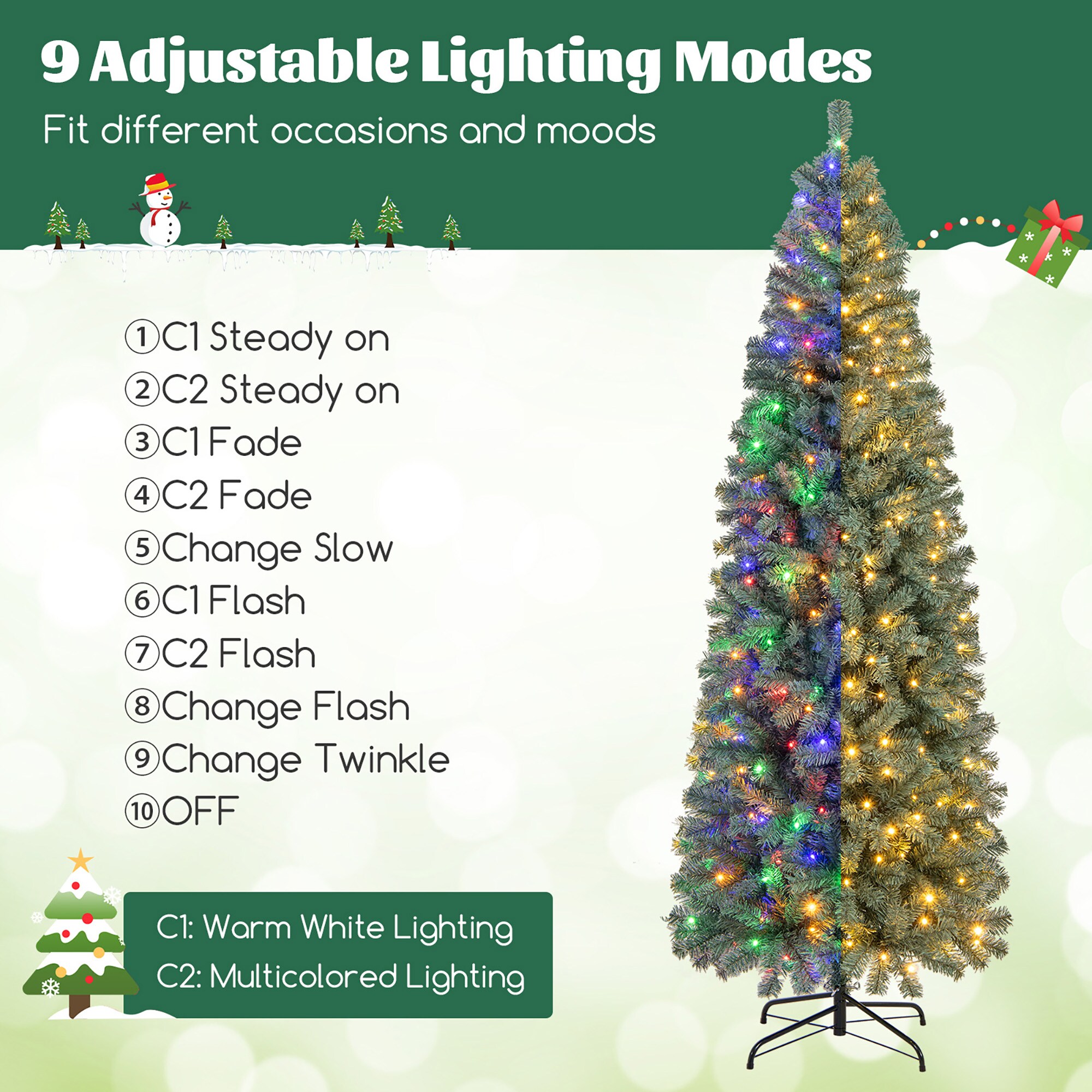 Forclover HYFW-TR814 Artificial-Christmas-Trees - View #3