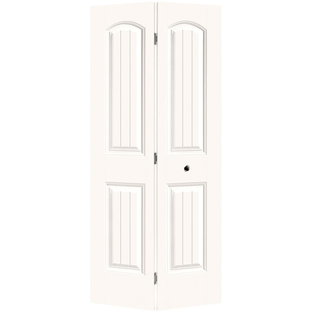 Masonite 36-in x 80-in Snowstorm 2-panel Smooth Hollow core