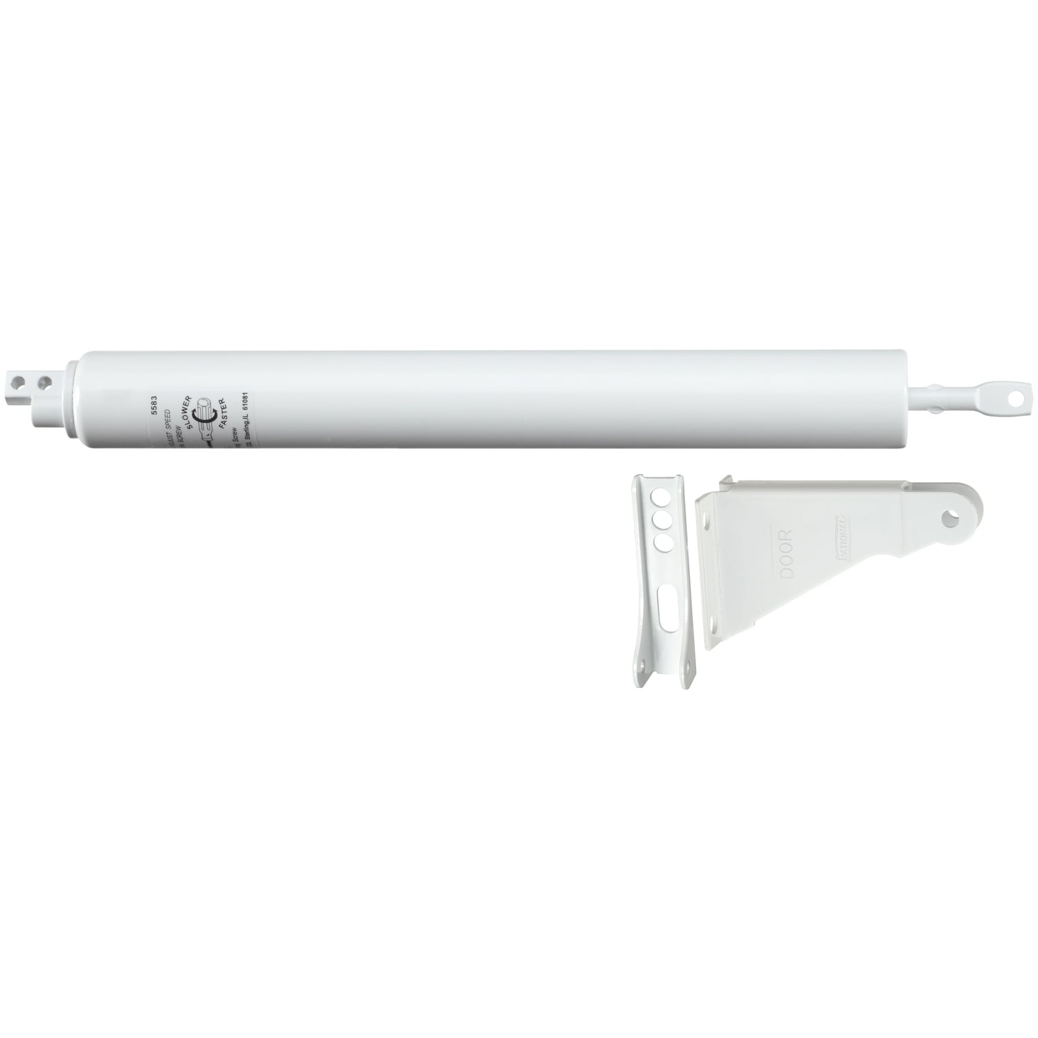 National Hardware White Steel Pneumatic Screen/Storm Door Closer 1PK