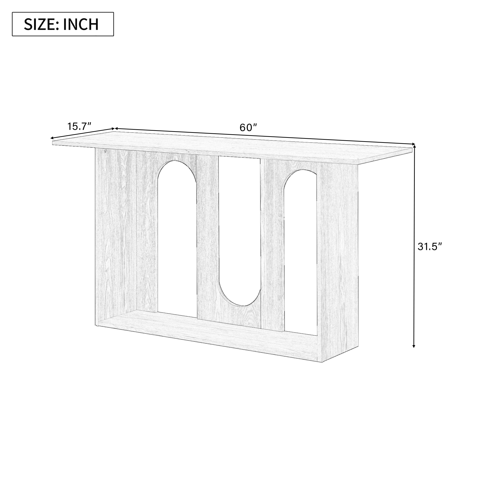 ModernLuxe N711P241287V Console-Sofa-Tables - View #7