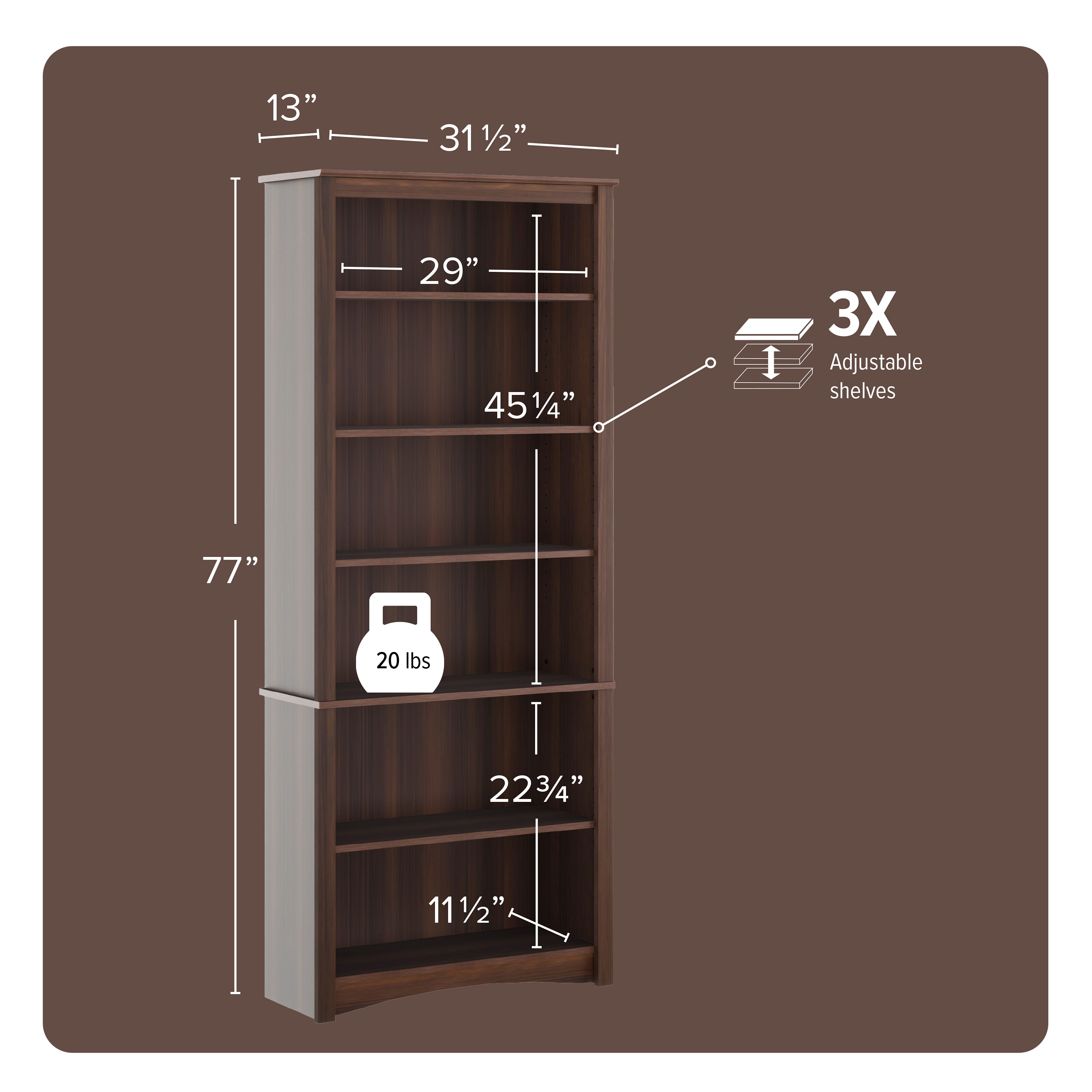 Prepac EDL-3277-K bookcases - View #5