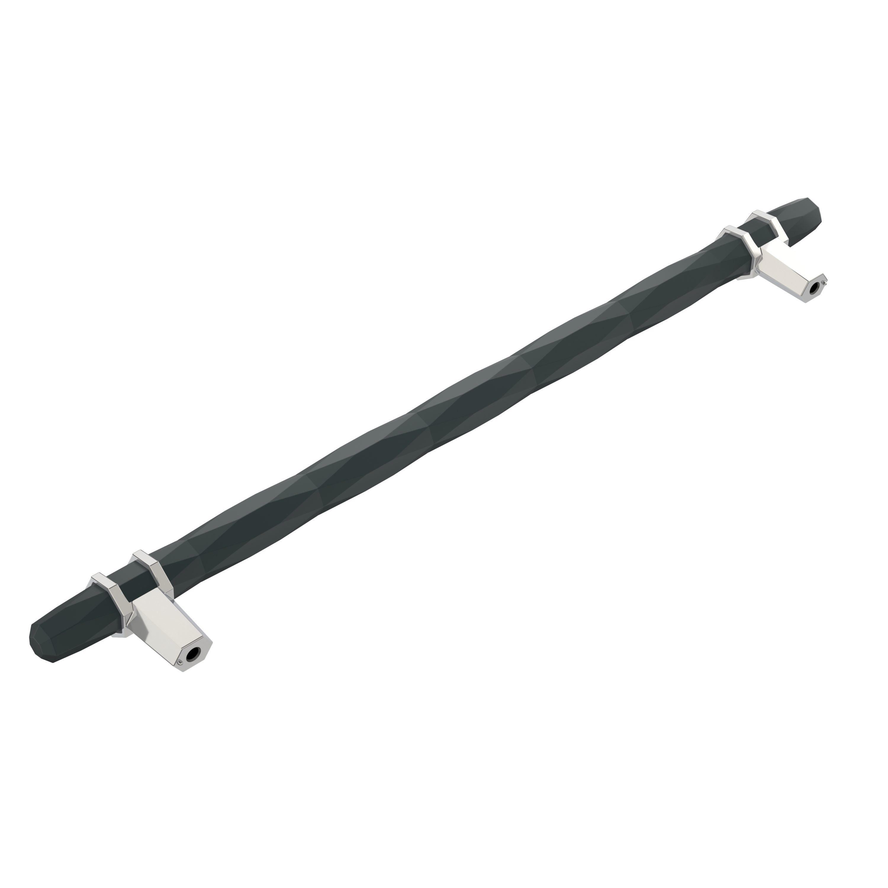 Amerock London 10-1/16-in (256mm) Center to Center Black Amerock London 10-1/16-in (256mm) Center to Center Black