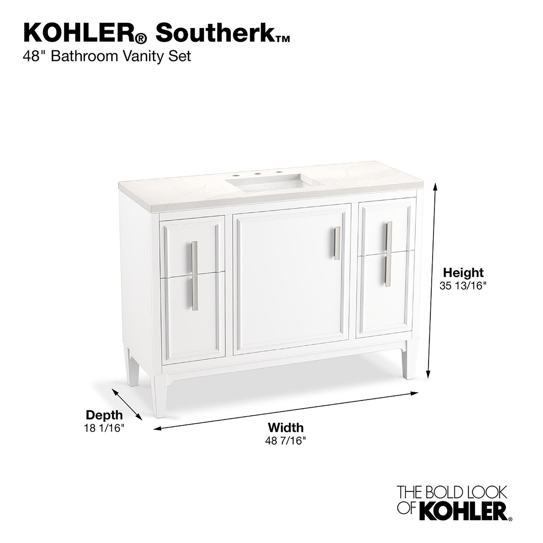 KOHLER 33546-ASB-0 Bath-Vanity-Combo - View #5