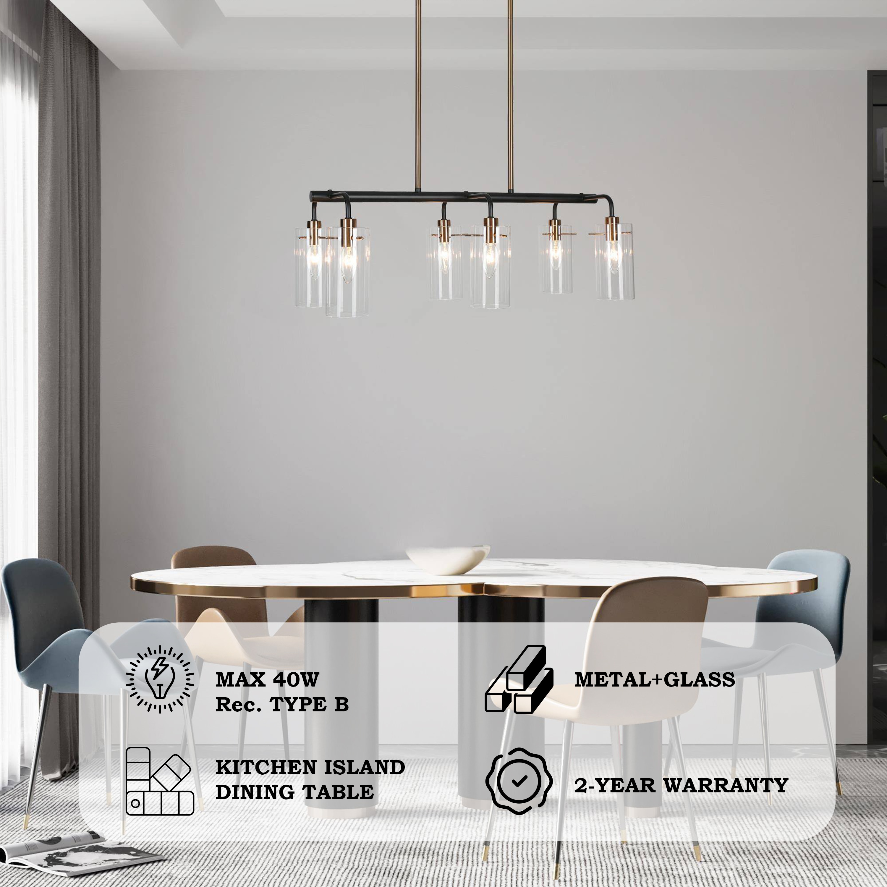ZEVNI L3MBN6FMW4764SR8 Pendant-Lights - View #8