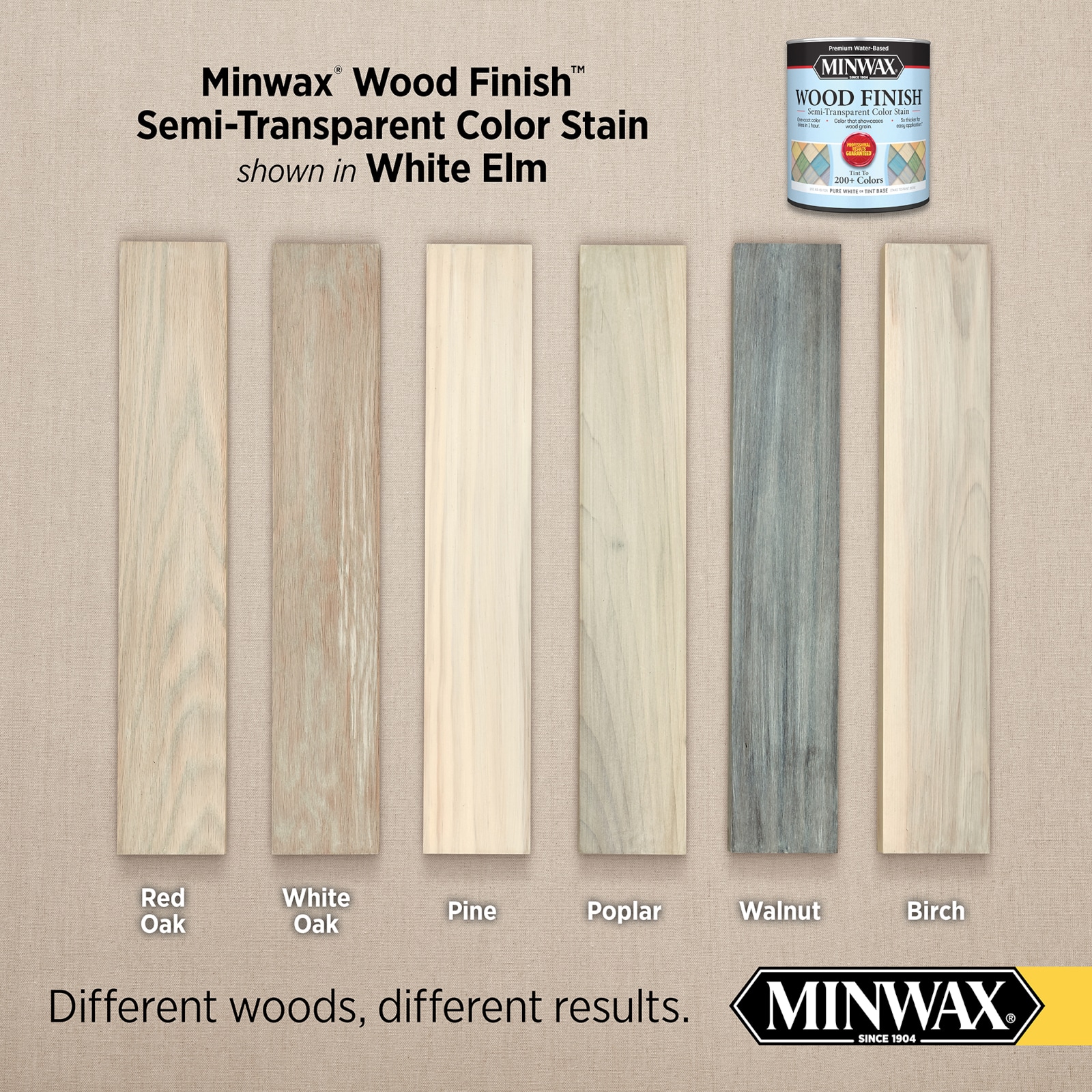 Minwax Wood Finish Water-based White Elm Mw1061 Semi-transparent ...