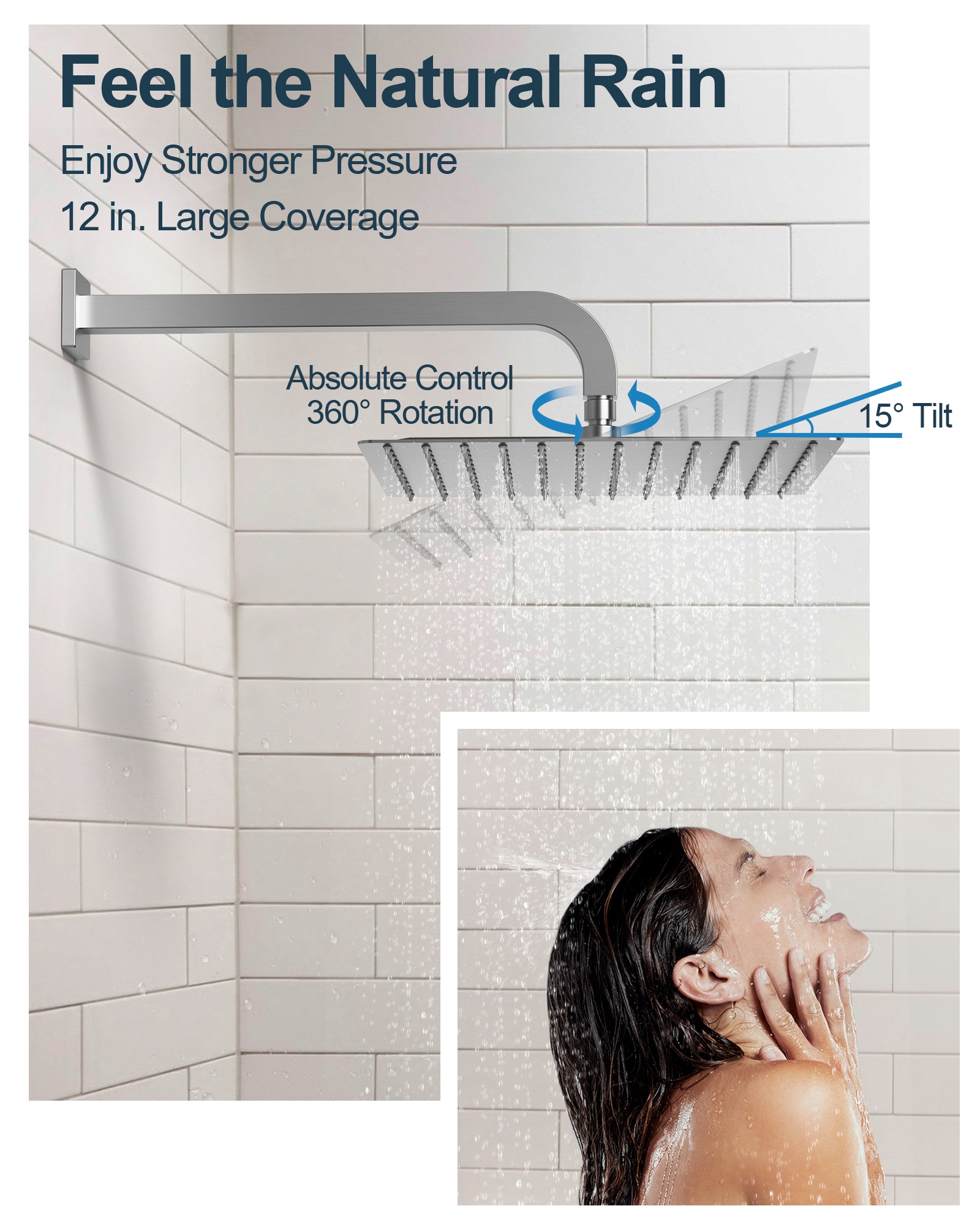 GRANDJOY SFS-1066-NK12 Showerhead-Bar-Panels - View #6