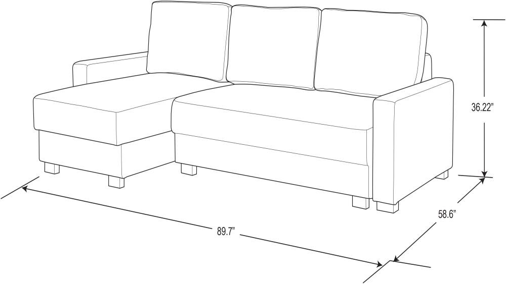 Serta Charcoal Casual Polyester Full Sofa Bed in the Futons & Sofa Beds ...