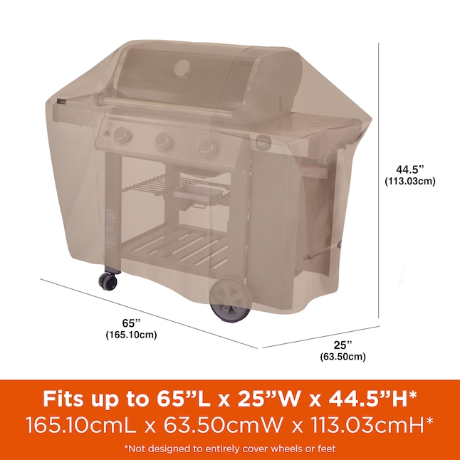 Modern Leisure Chalet 65-in W x 44.5-in H Beige Gas Grill Cover in