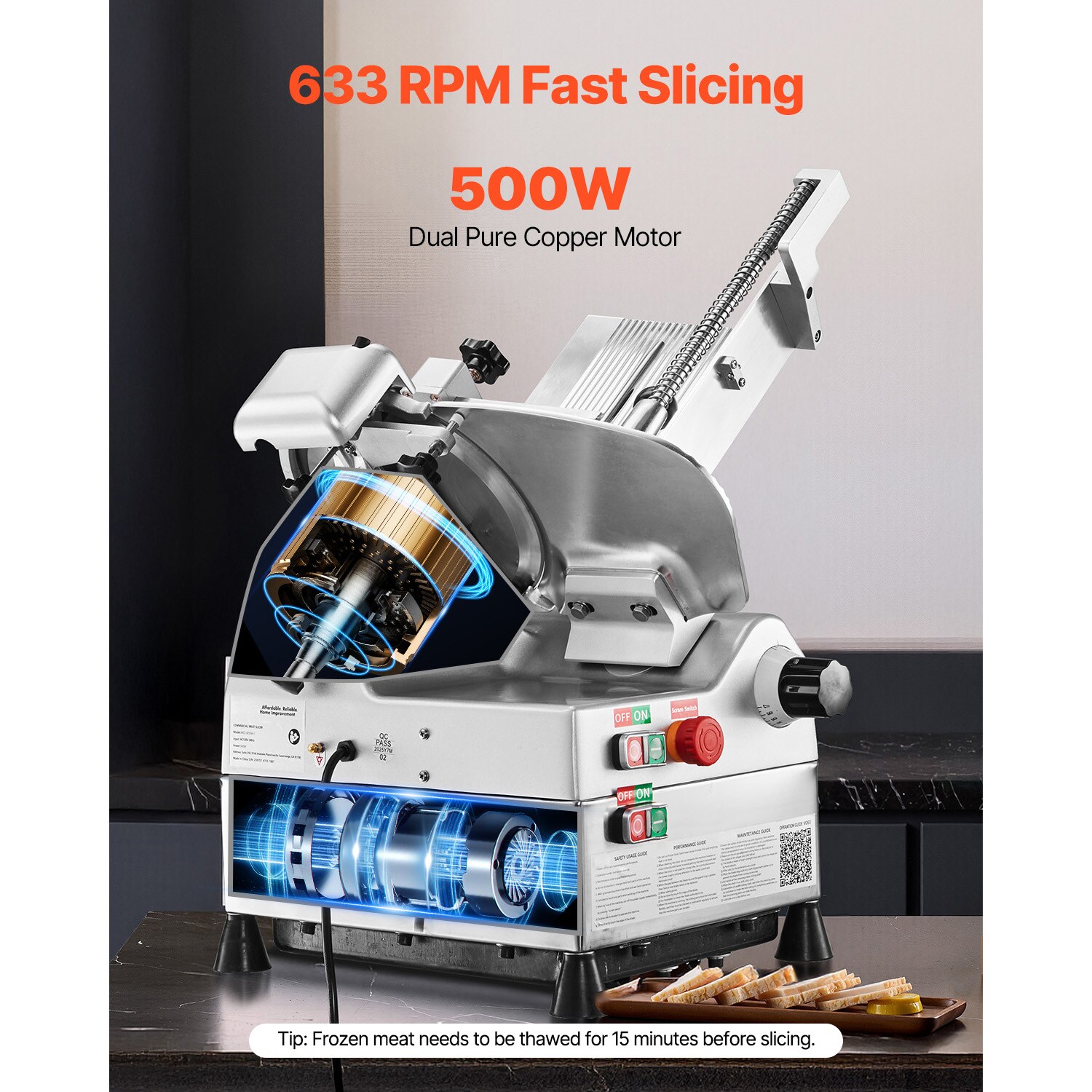 VEVOR SCSYDRQPJ50008311V1 Food-Slicers - View #3
